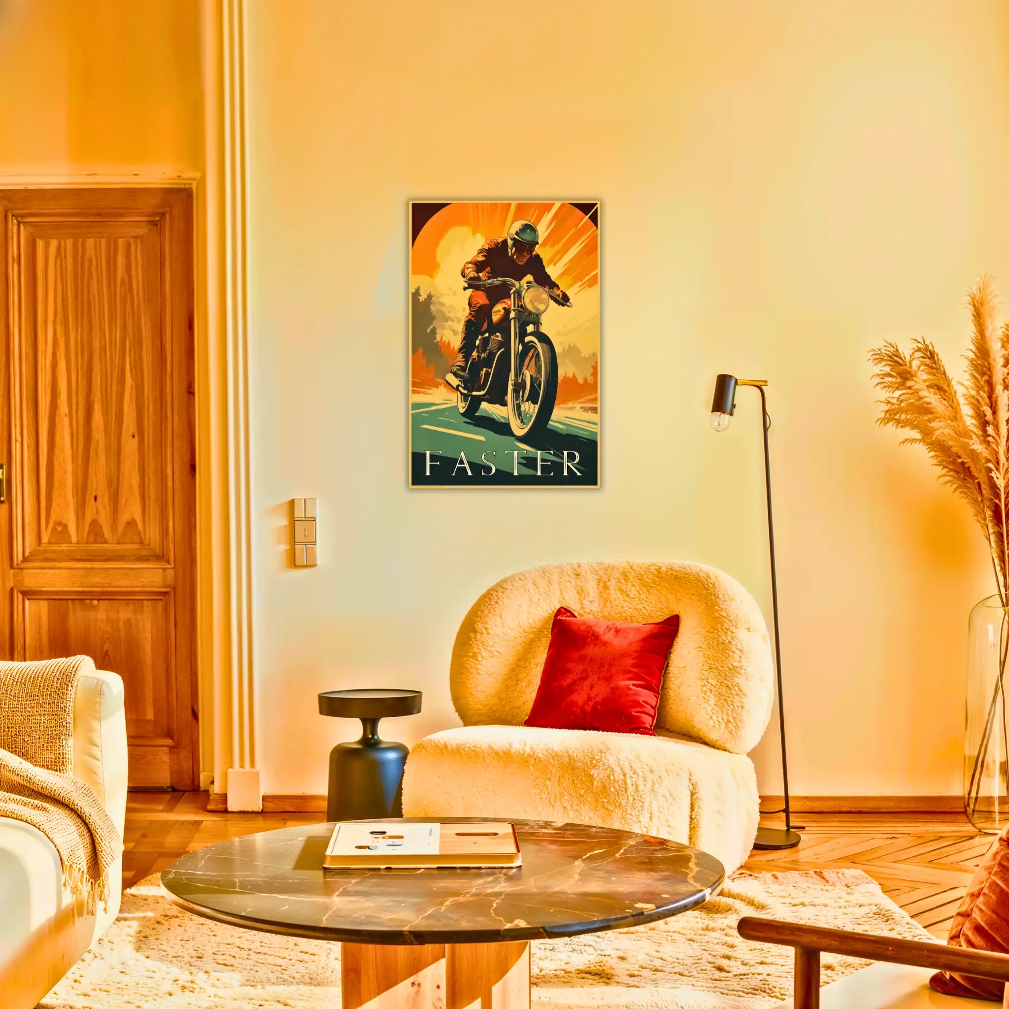 tableau-moto-vintage-au-salon | DreamWay