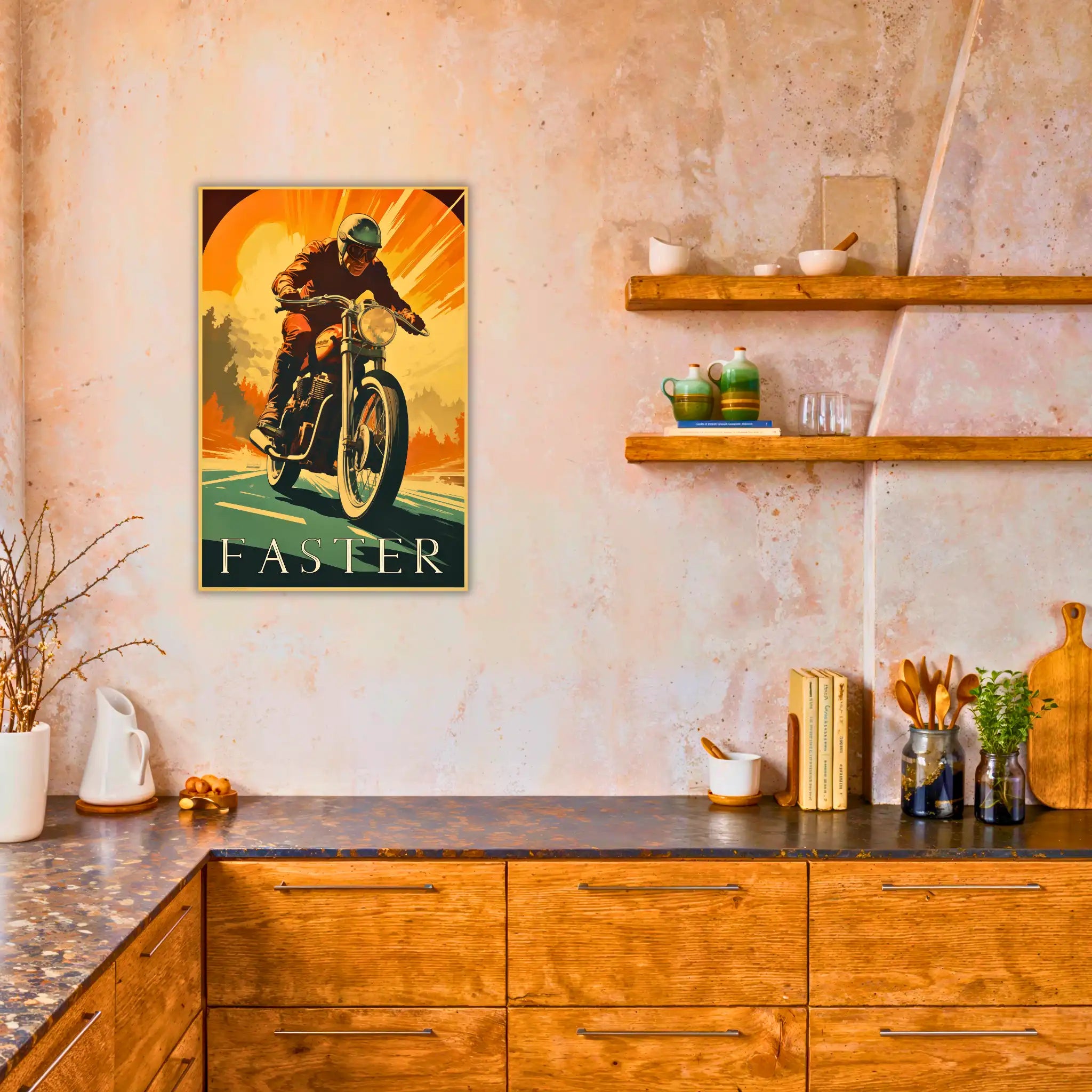 tableau-moto-vintage-dans-la-cuisine | DreamWay