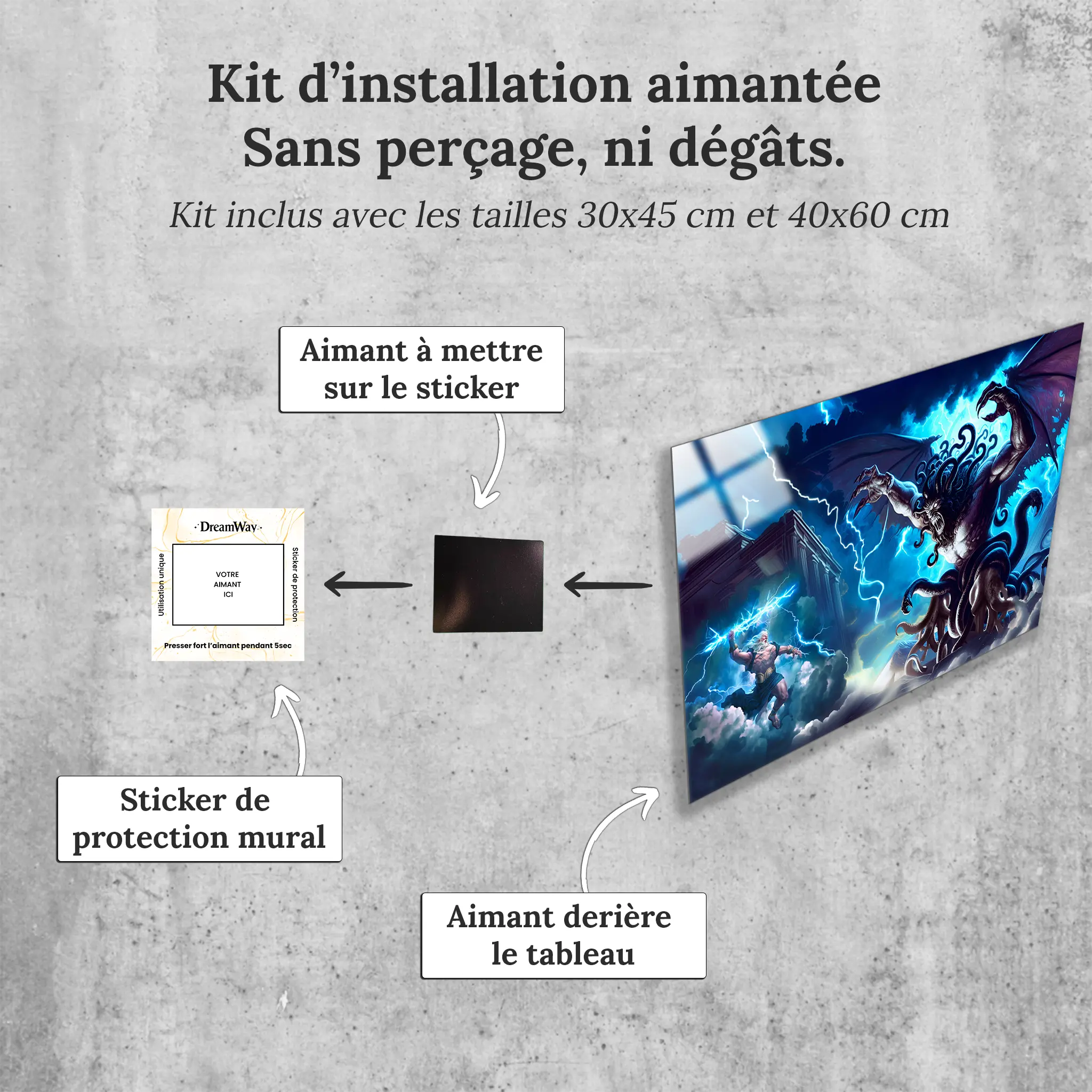 tableau-mythologie-zeus-combat-typhon-avec-installation-aimantee | DreamWay