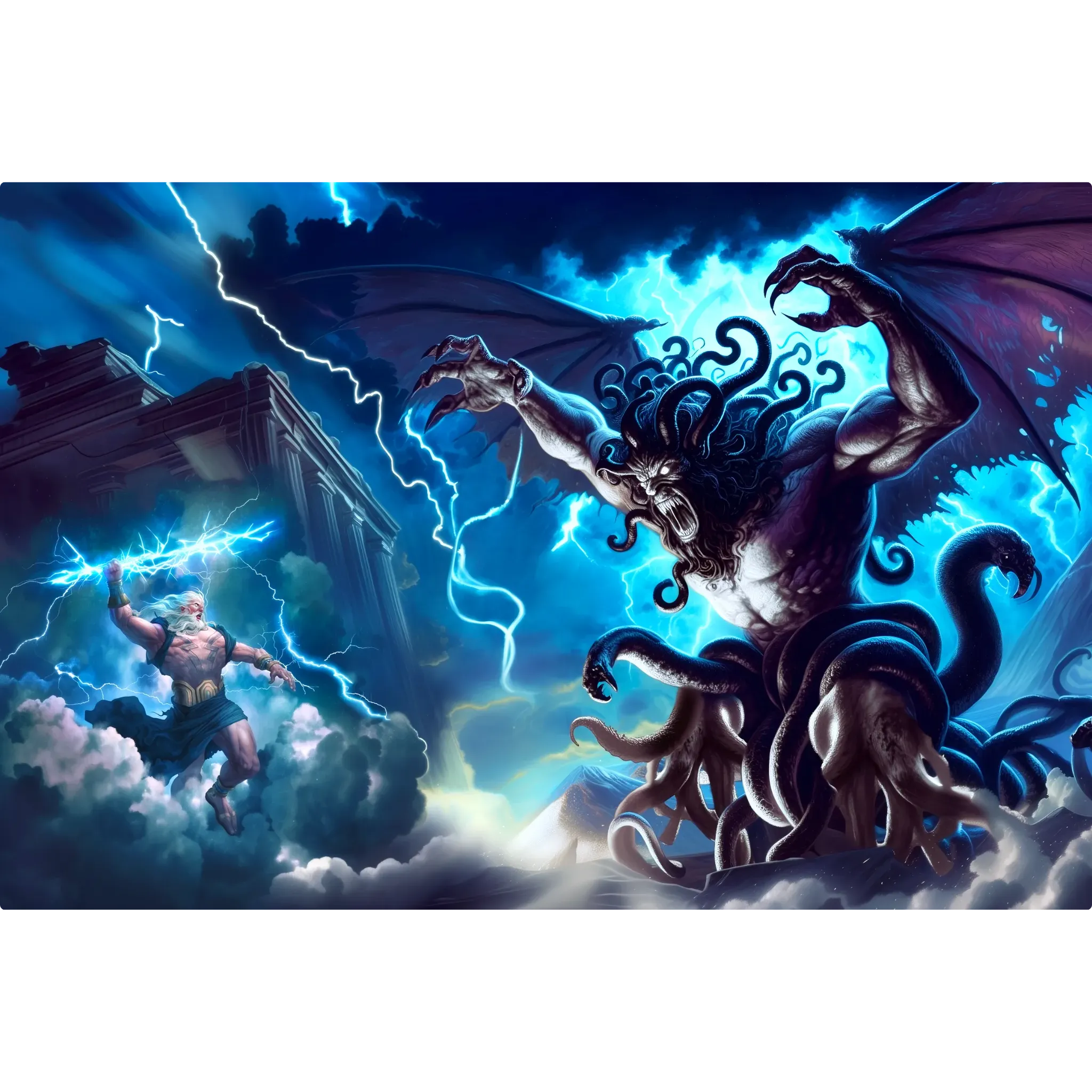 tableau-mythologie-zeus-combat-typhon | DreamWay
