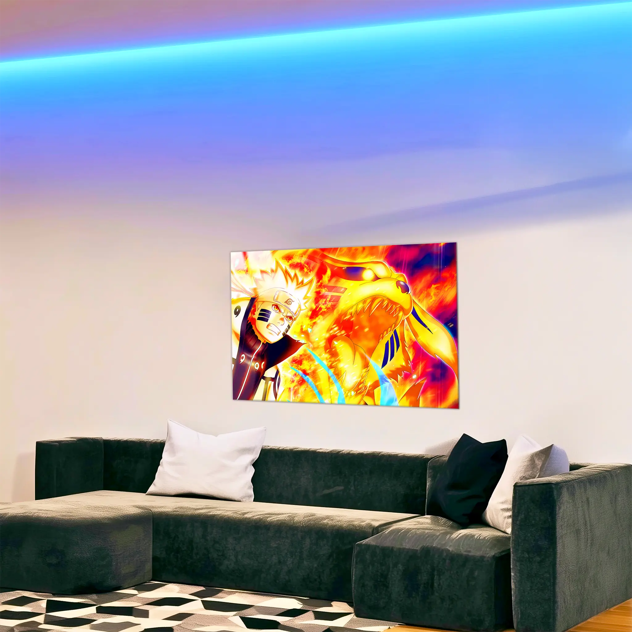 tableau-naruto-et-kurama-portrait-dans-le-salon | DreamWay