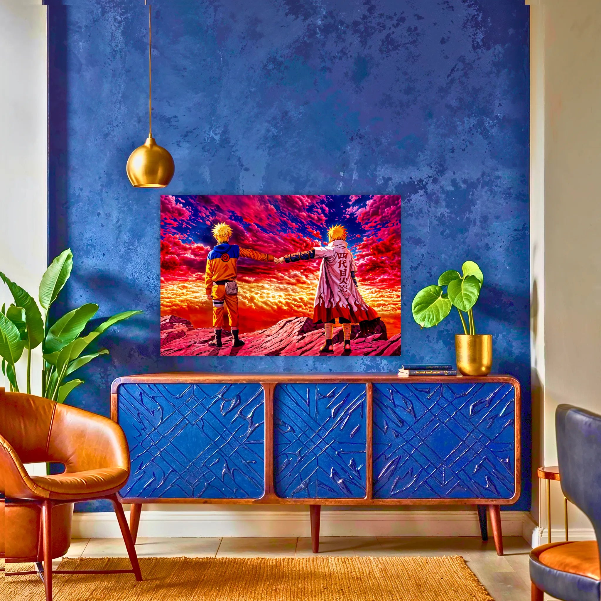 Tableau Naruto Et Minato Paysage