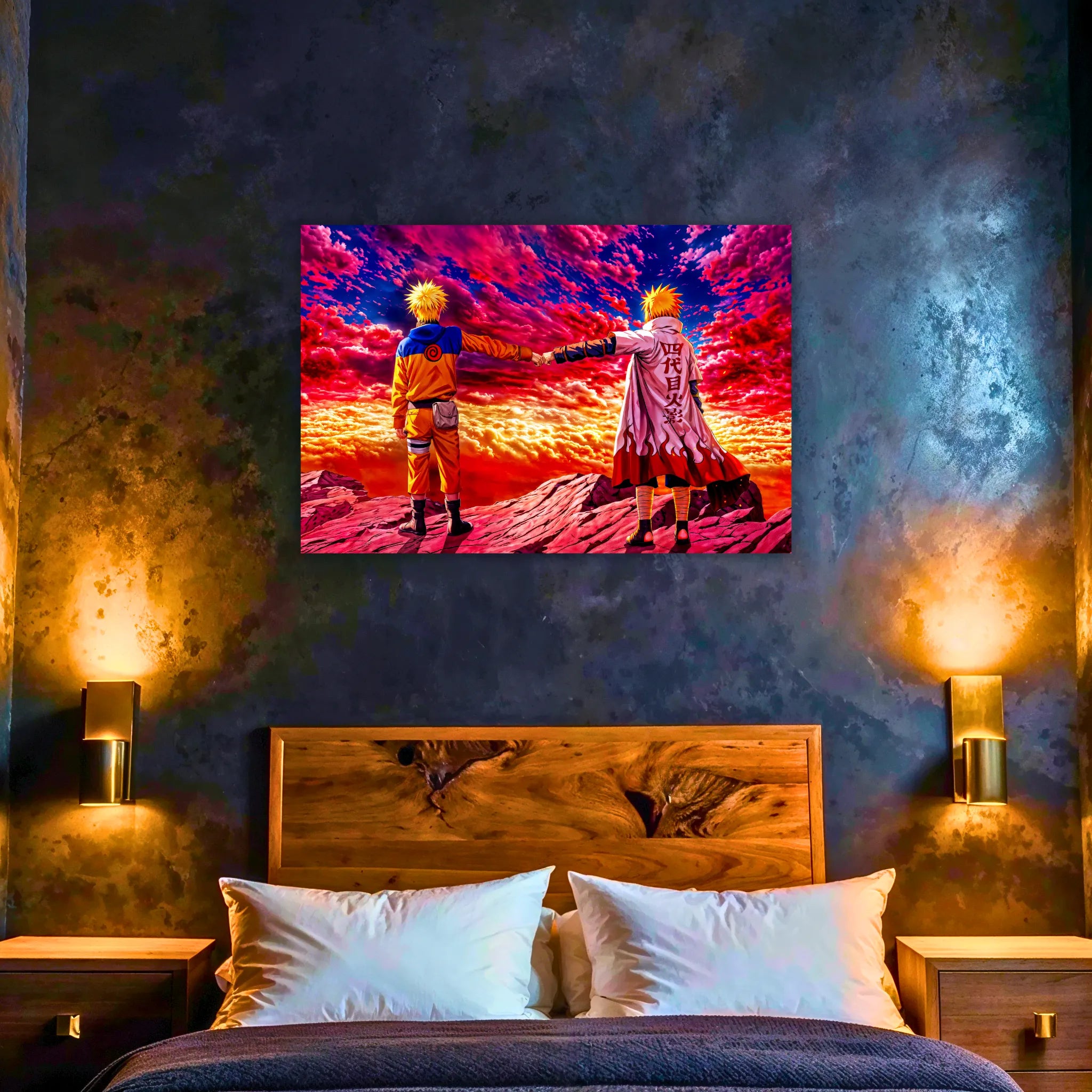 Tableau Naruto Et Minato Paysage