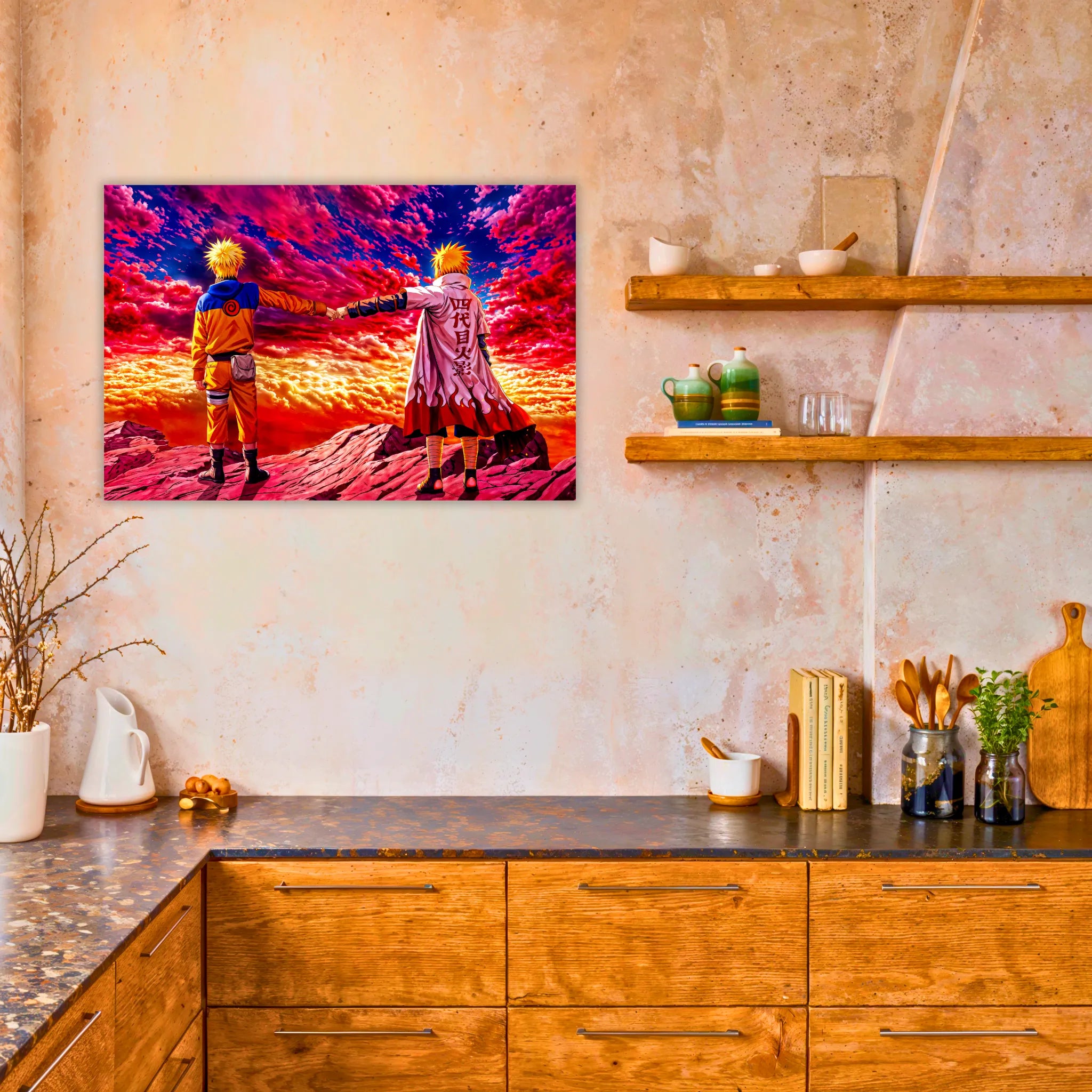 Tableau Naruto Et Minato Paysage