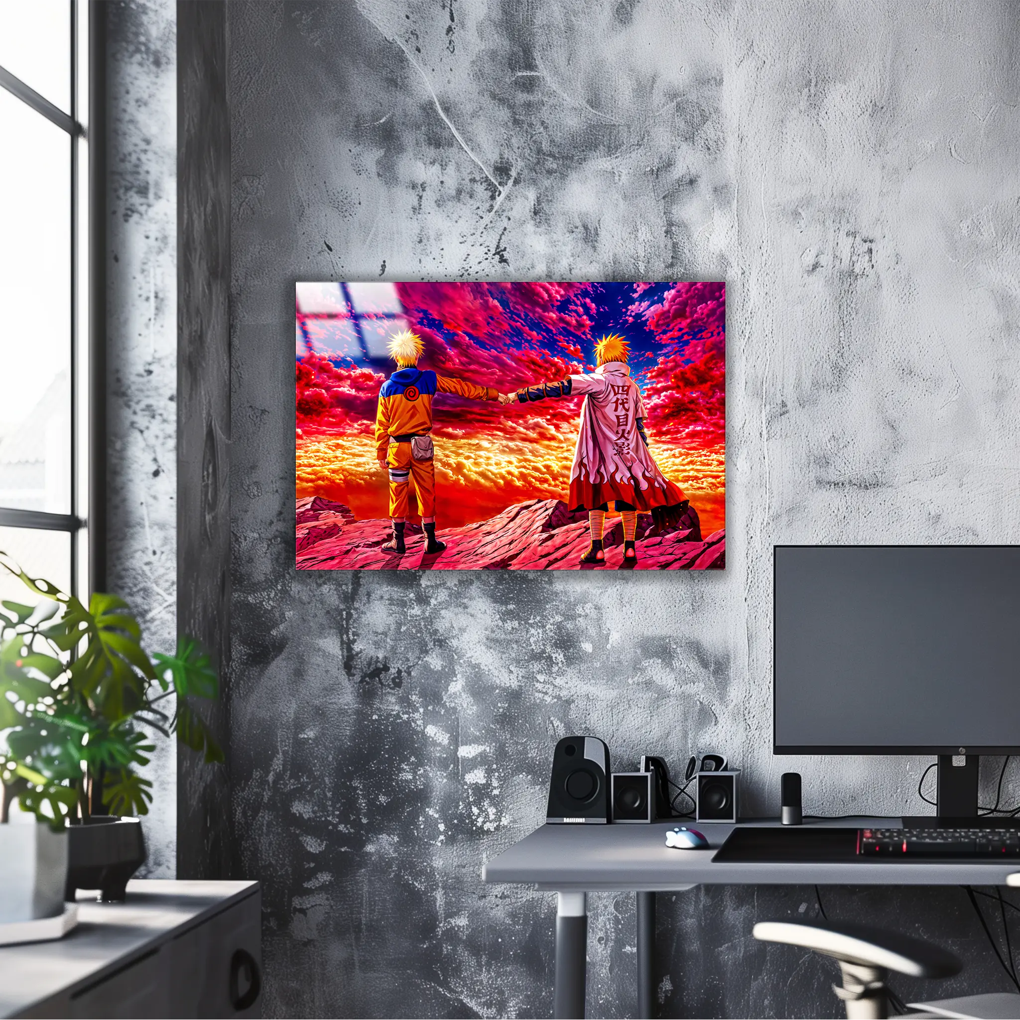 tableau-naruto-et-minato-paysage-colore | DreamWay