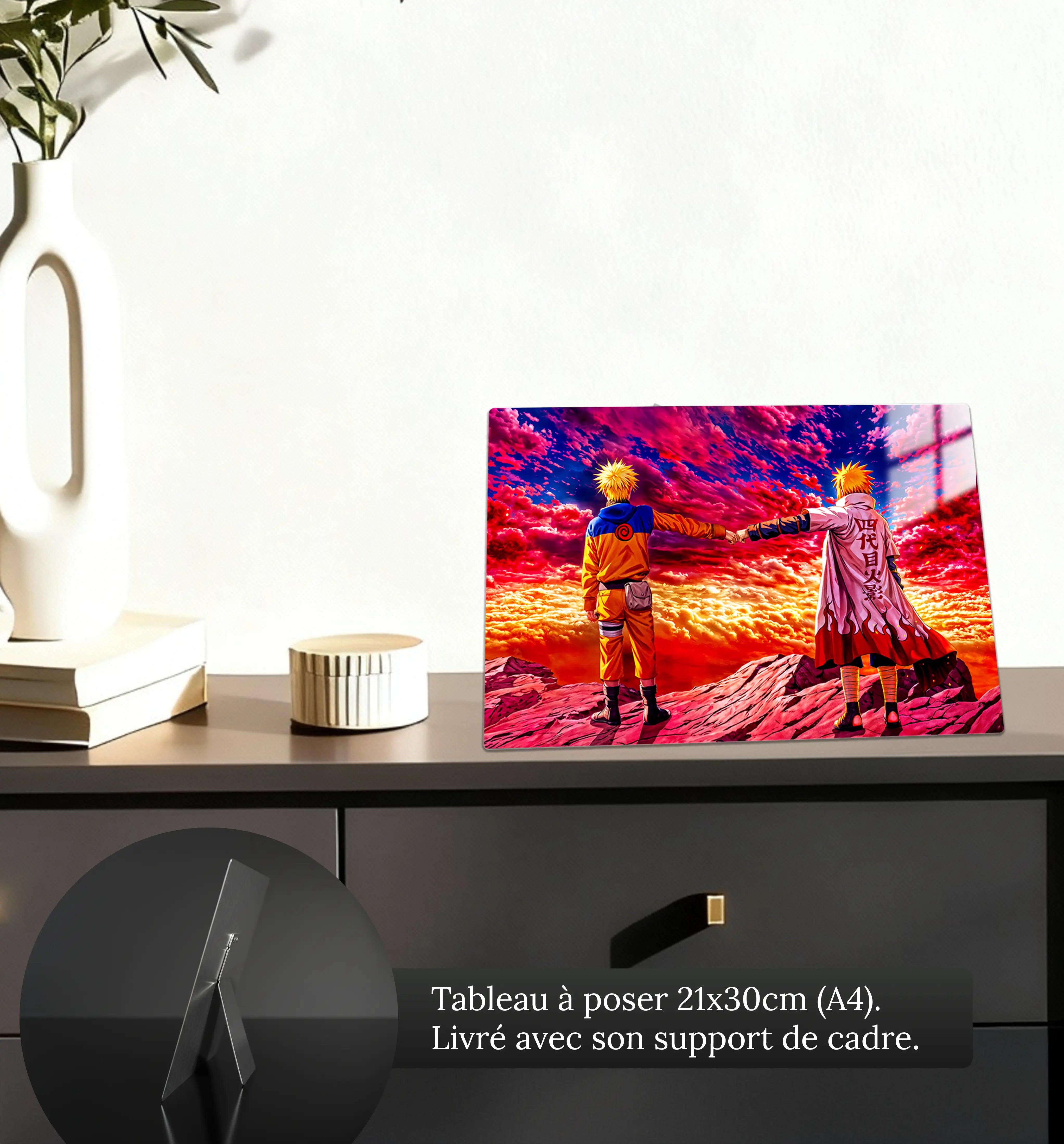tableau-naruto-et-minato-paysage-colore-petit-format-a-poser-sur-meuble | DreamWay