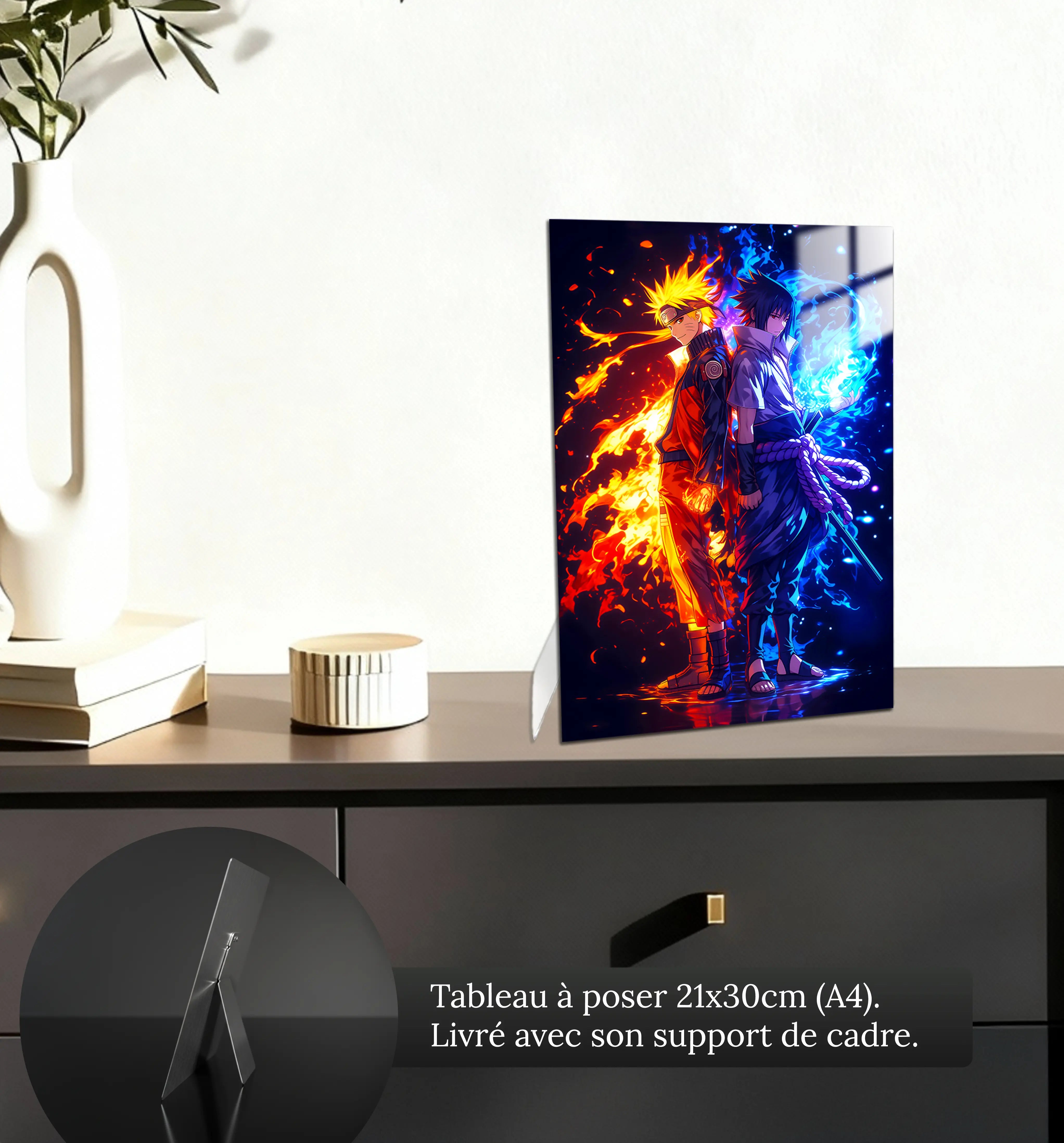 tableau-naruto-et-sasuke-petit-format-a-poser-sur-meuble | DreamWay