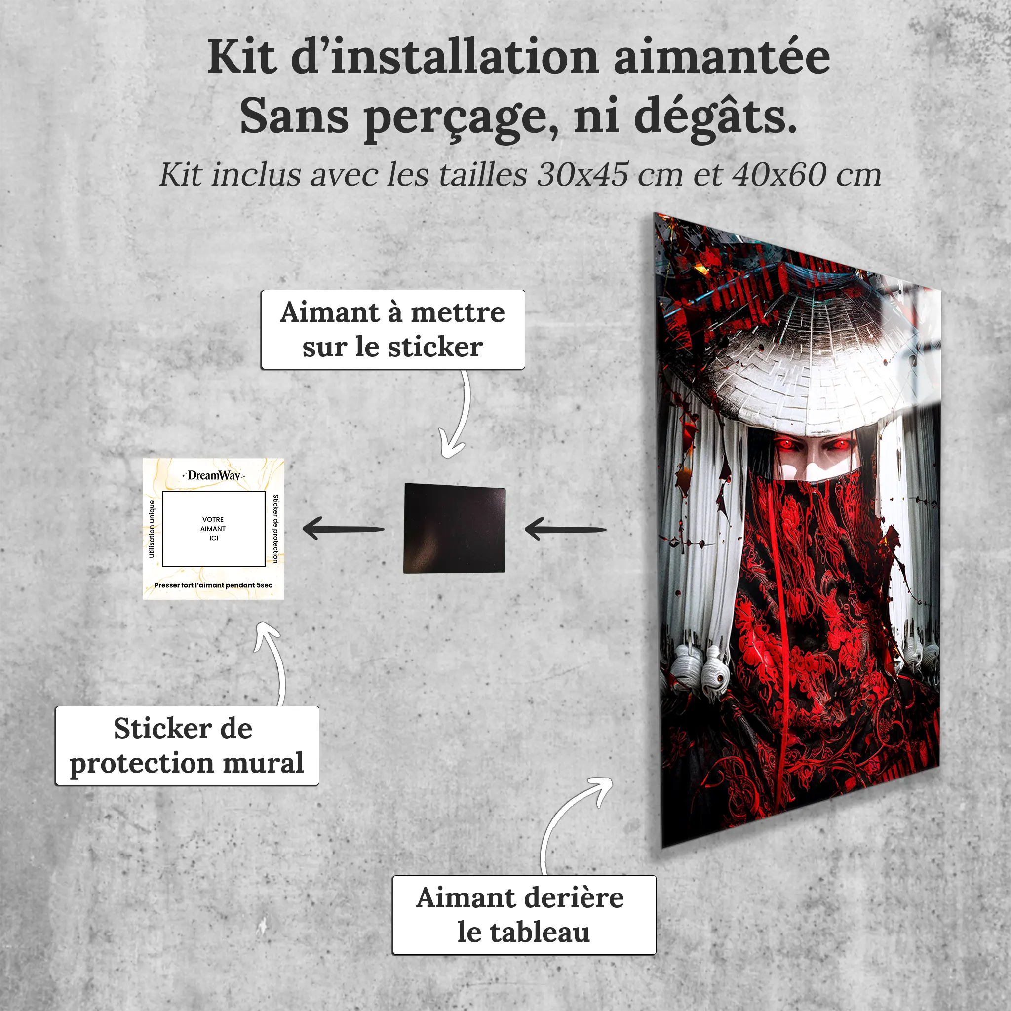 tableau-naruto-itachi-uchilha-avec-installation-aimantee | DreamWay
