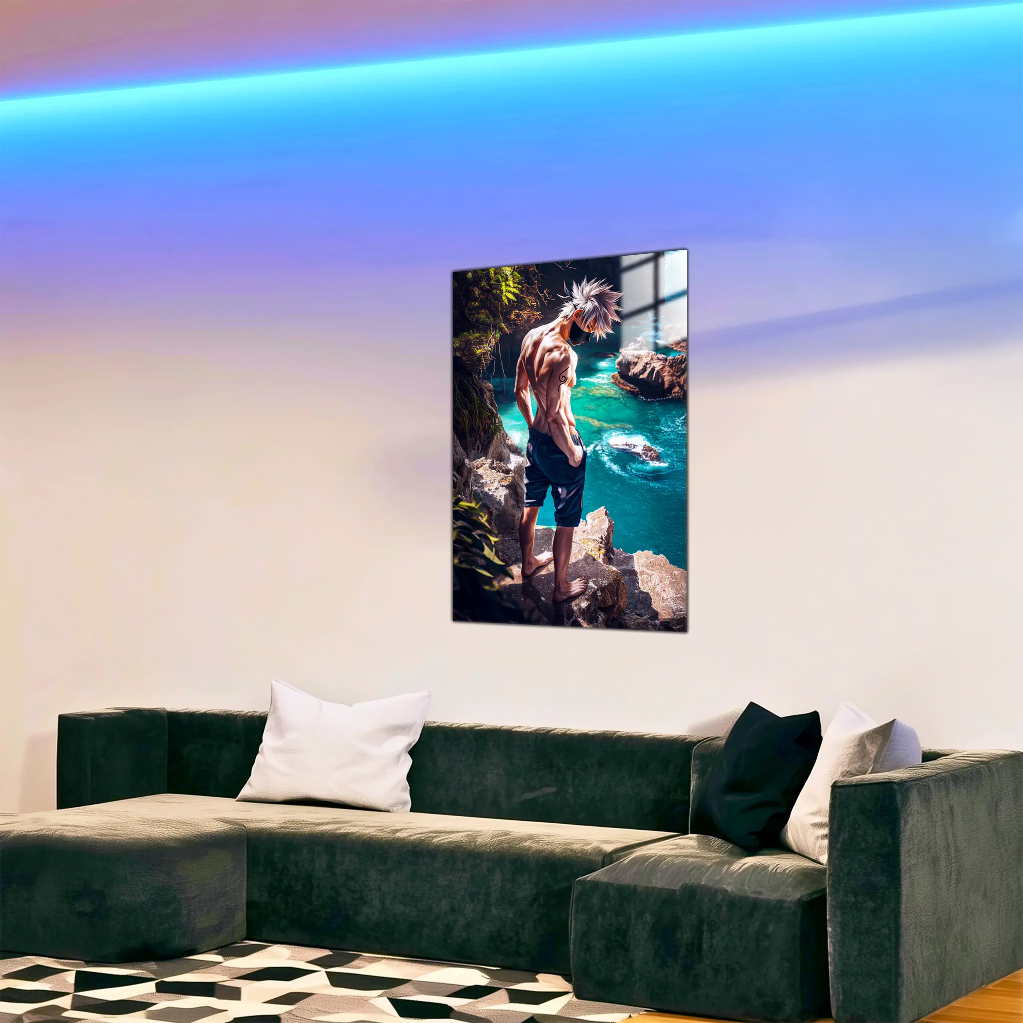 tableau-naruto-kakashi-falaise-dans-le-salon | DreamWay
