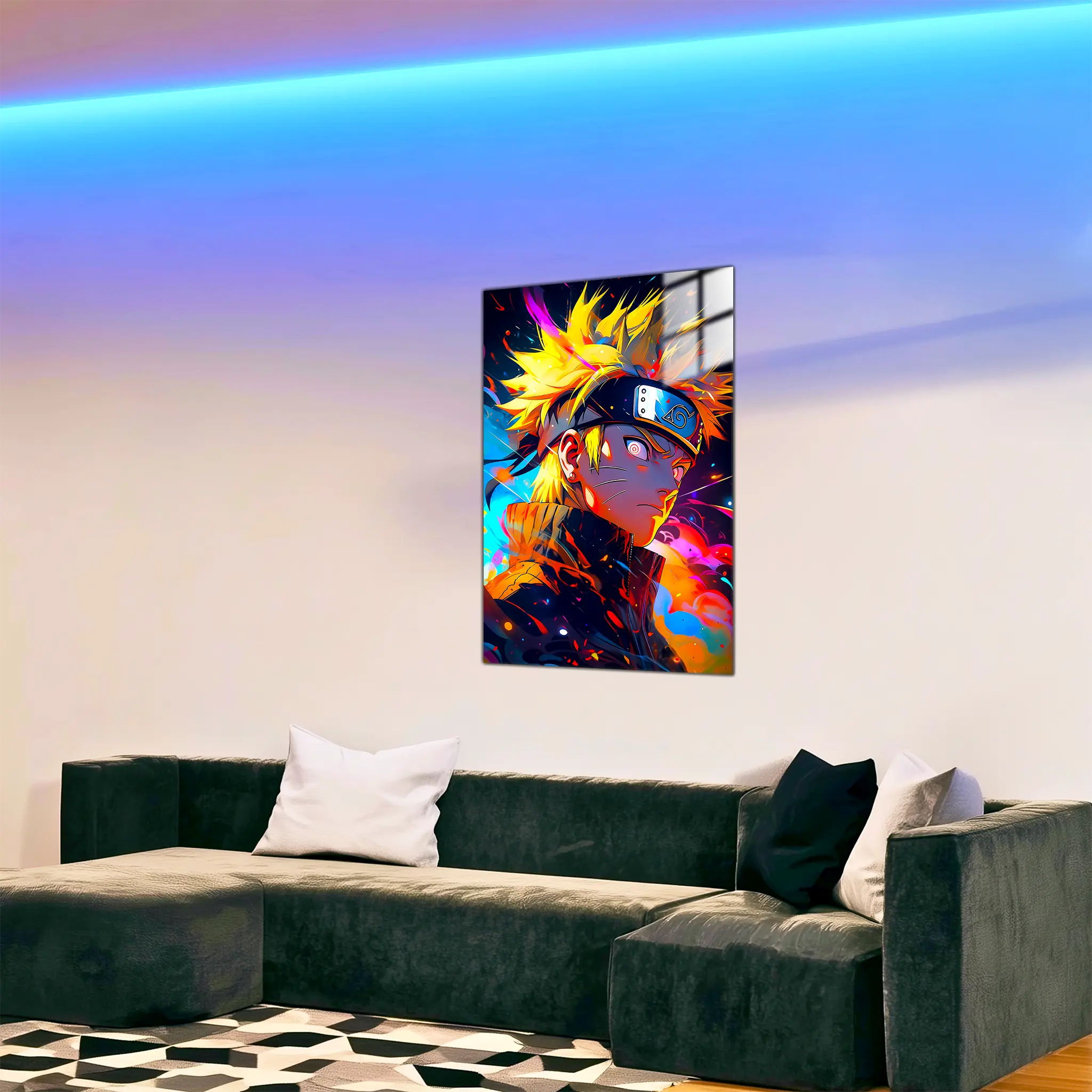 tableau-naruto-portrait-colore-dans-le-salon | DreamWay