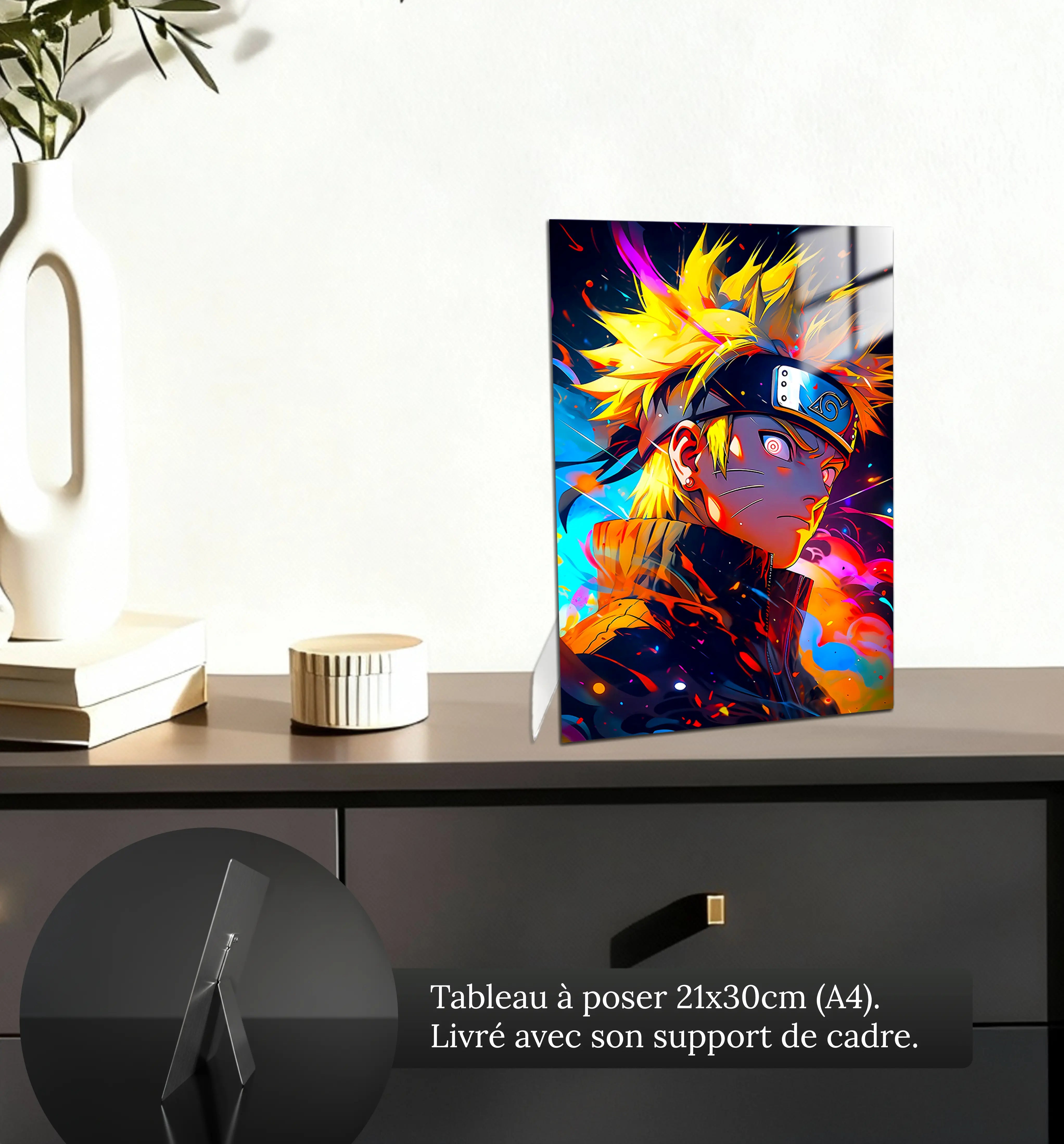 tableau-naruto-portrait-colore-petit-format-a-poser-sur-meuble | DreamWay