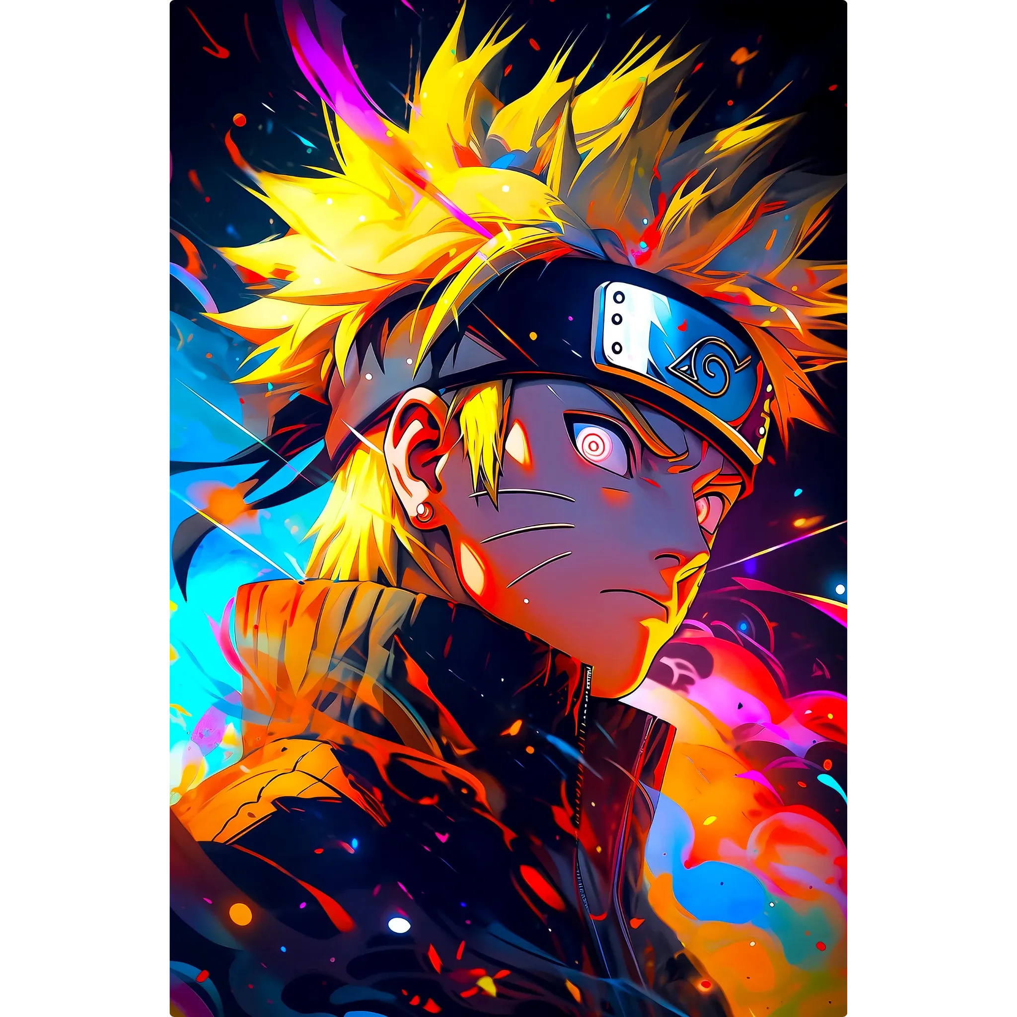 Tableau Naruto Portrait Coloré