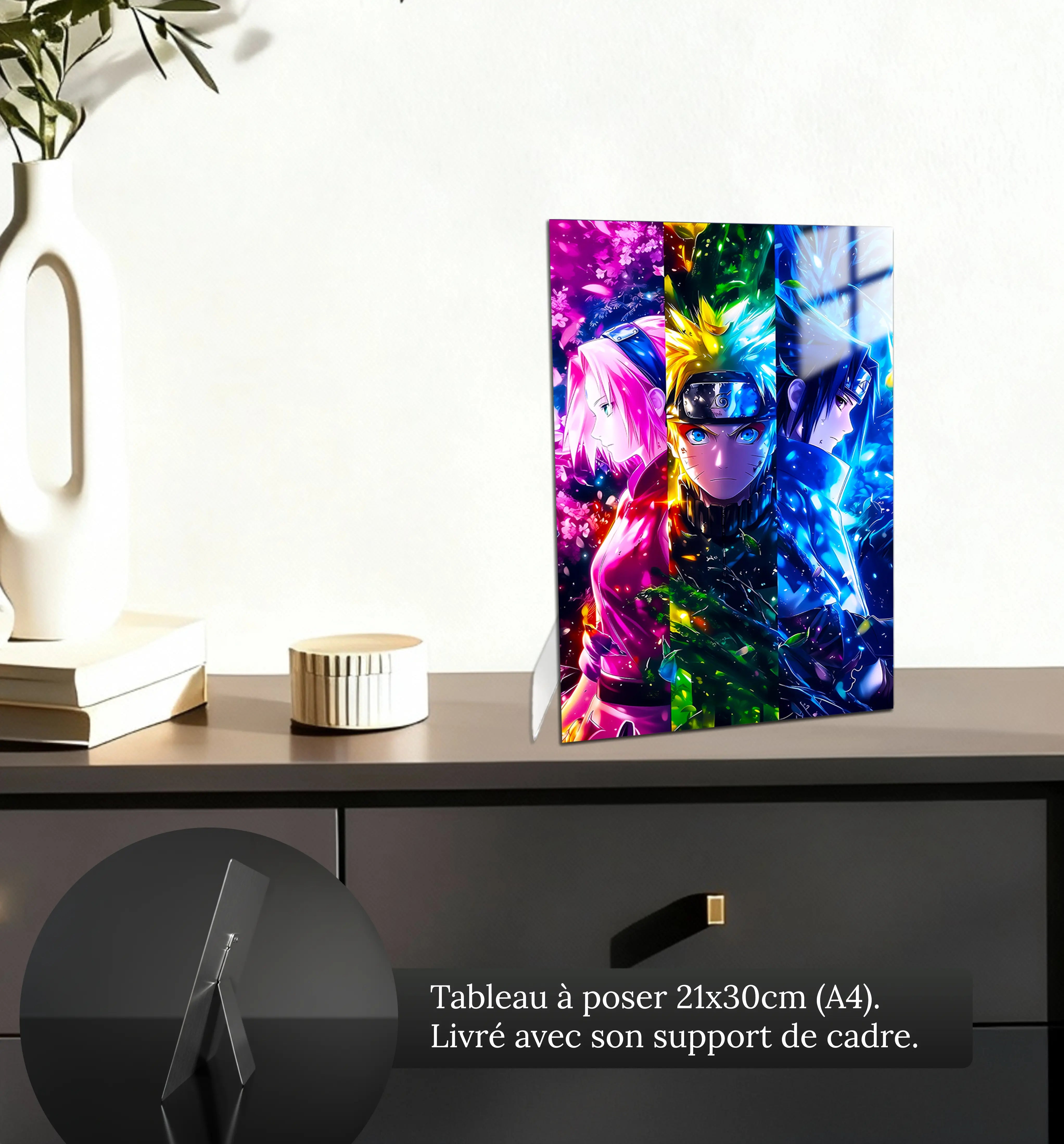tableau-naruto-sakura-et-sasuke-colore-petit-format-a-poser-sur-meuble | DreamWay