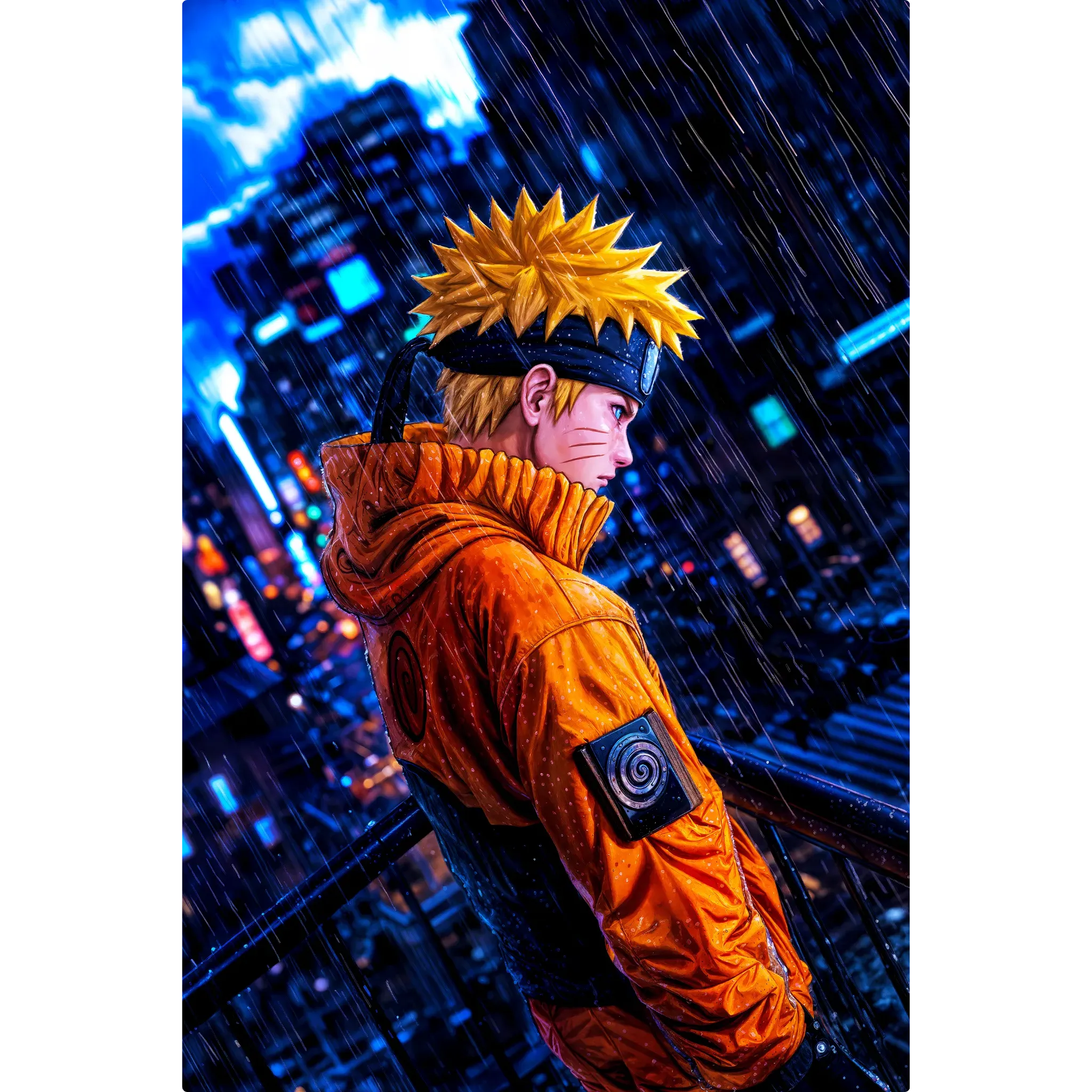 Tableau Naruto Village Ame