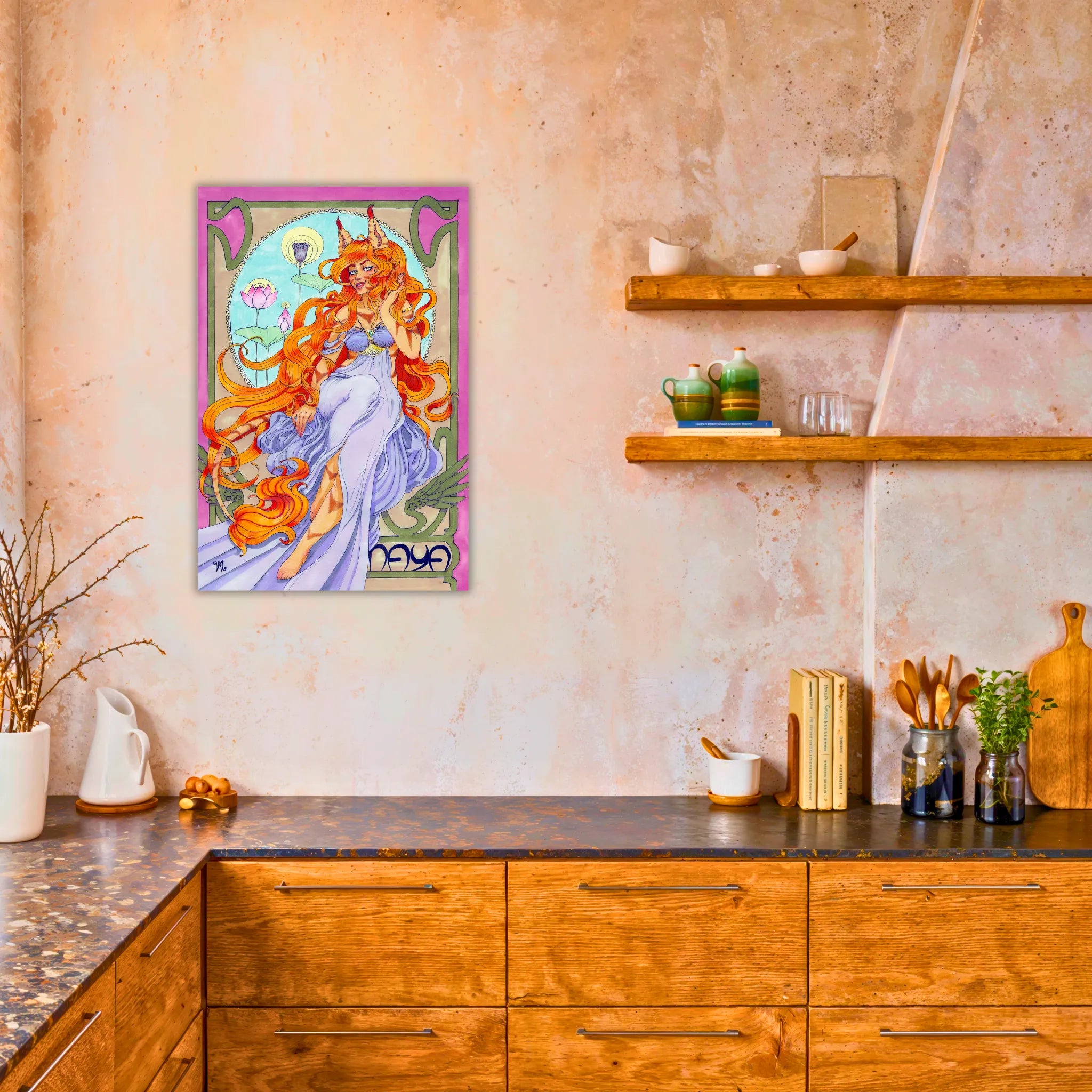 tableau-naya-volupte-feline-dans-la-cuisine | DreamWay