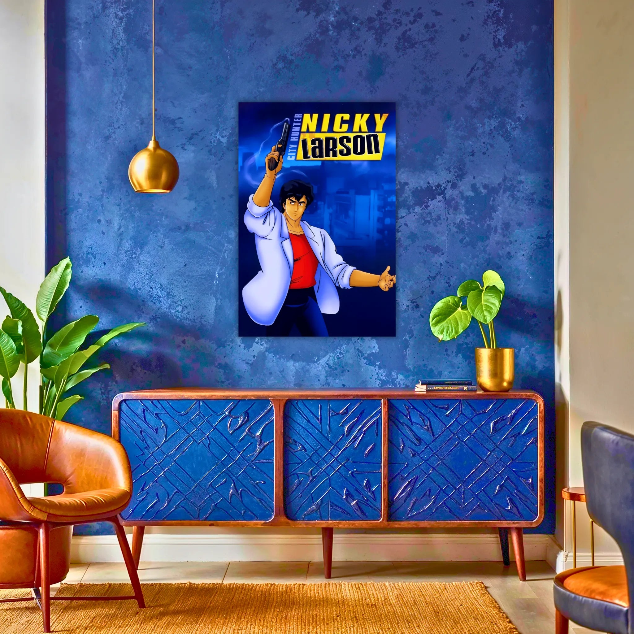 Tableau Nicky Larson Portrait Affiche