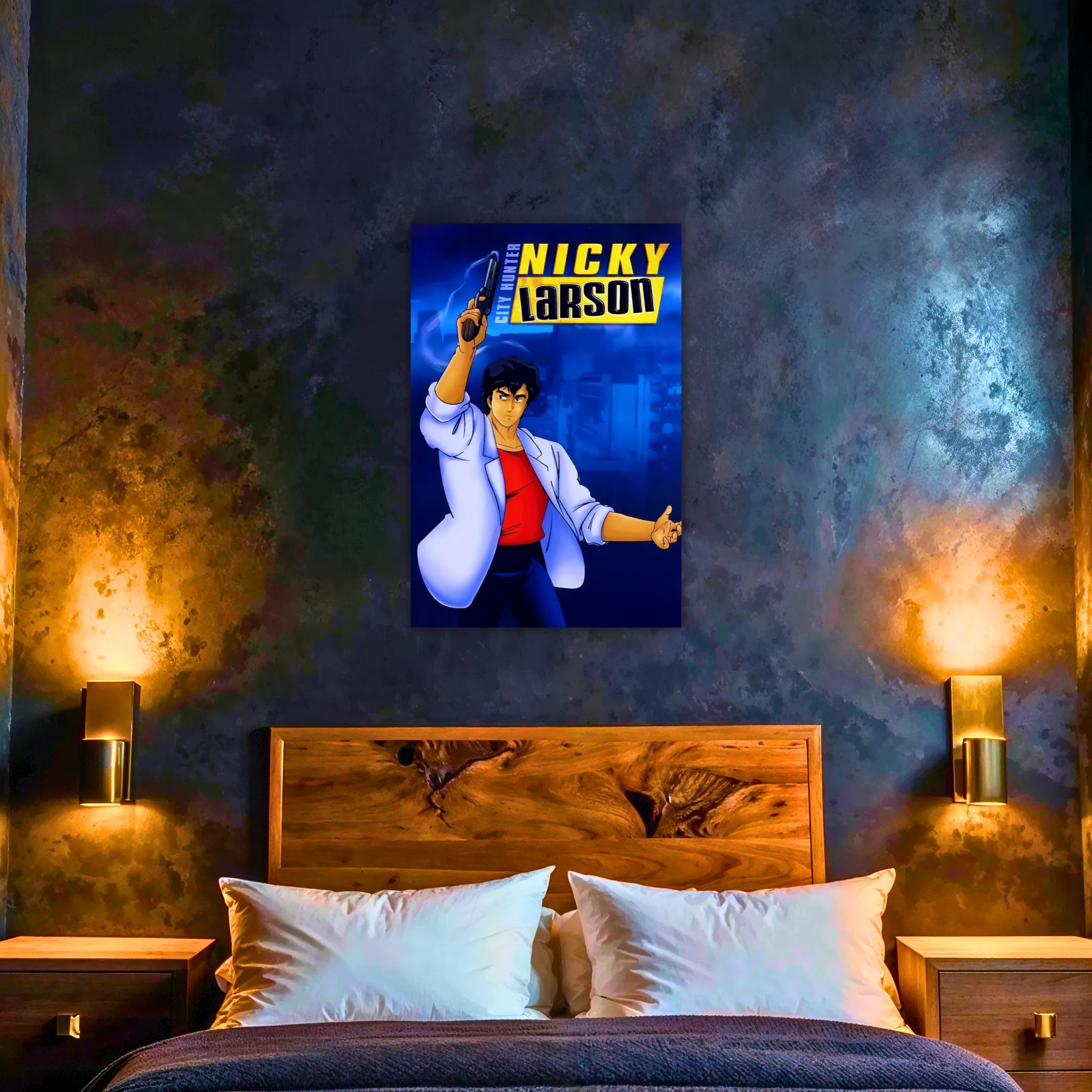 Tableau Nicky Larson Portrait Affiche