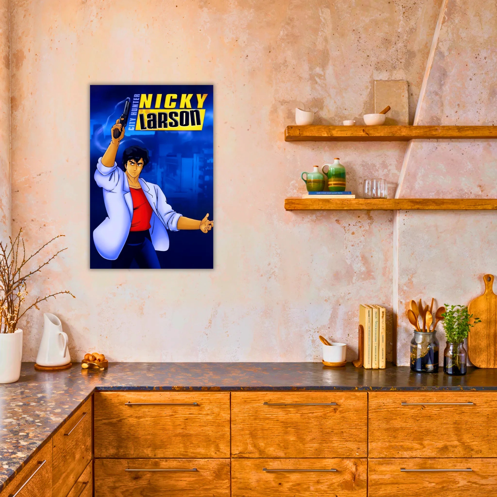 Tableau Nicky Larson Portrait Affiche