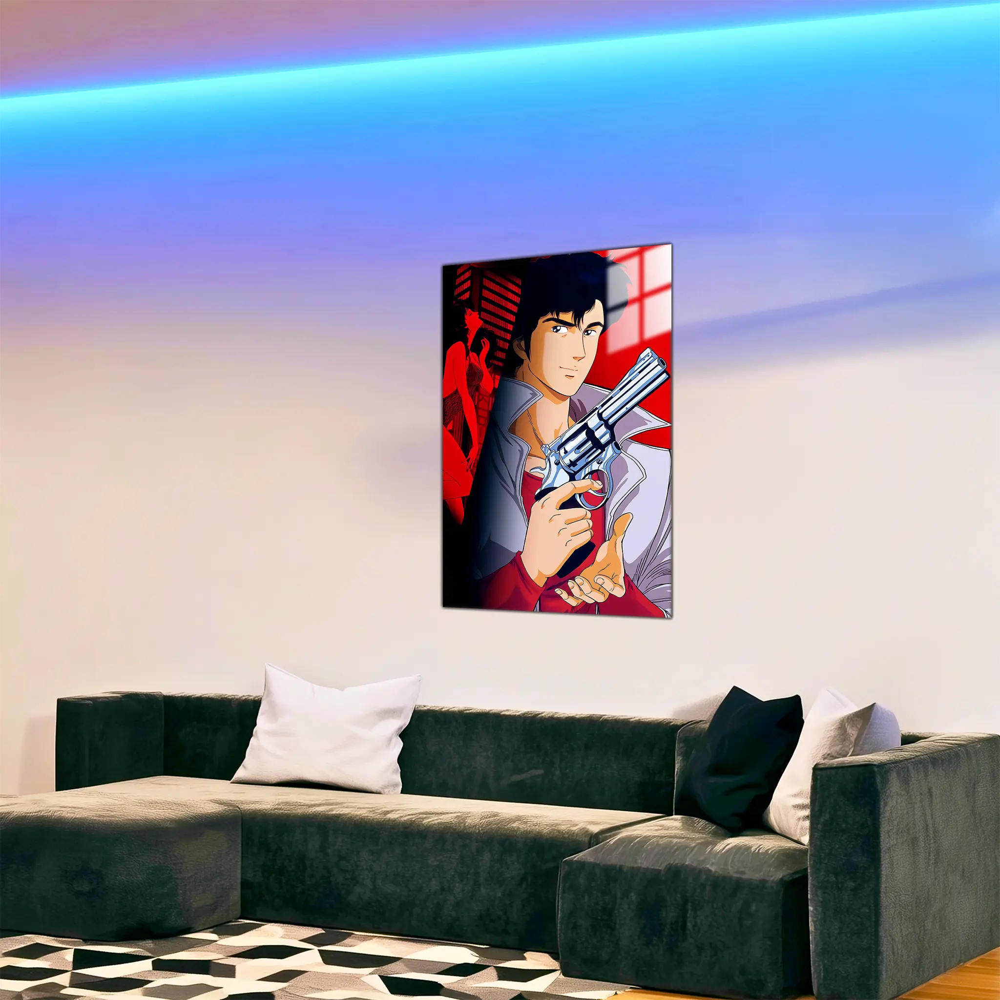 tableau-nicky-larson-portrait-dans-le-salon | DreamWay