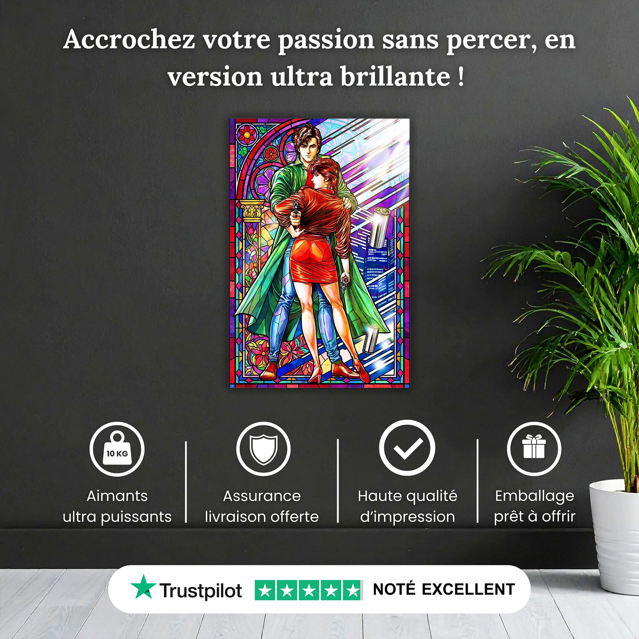 Tableau Nicky Larson et Laura Vitrail