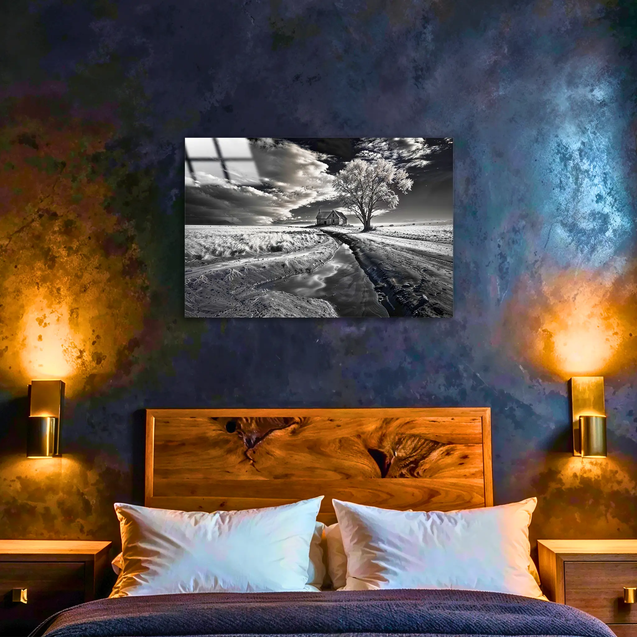 tableau-noir-et-blanc-paysage-4k-dans-la-chambre | DreamWay