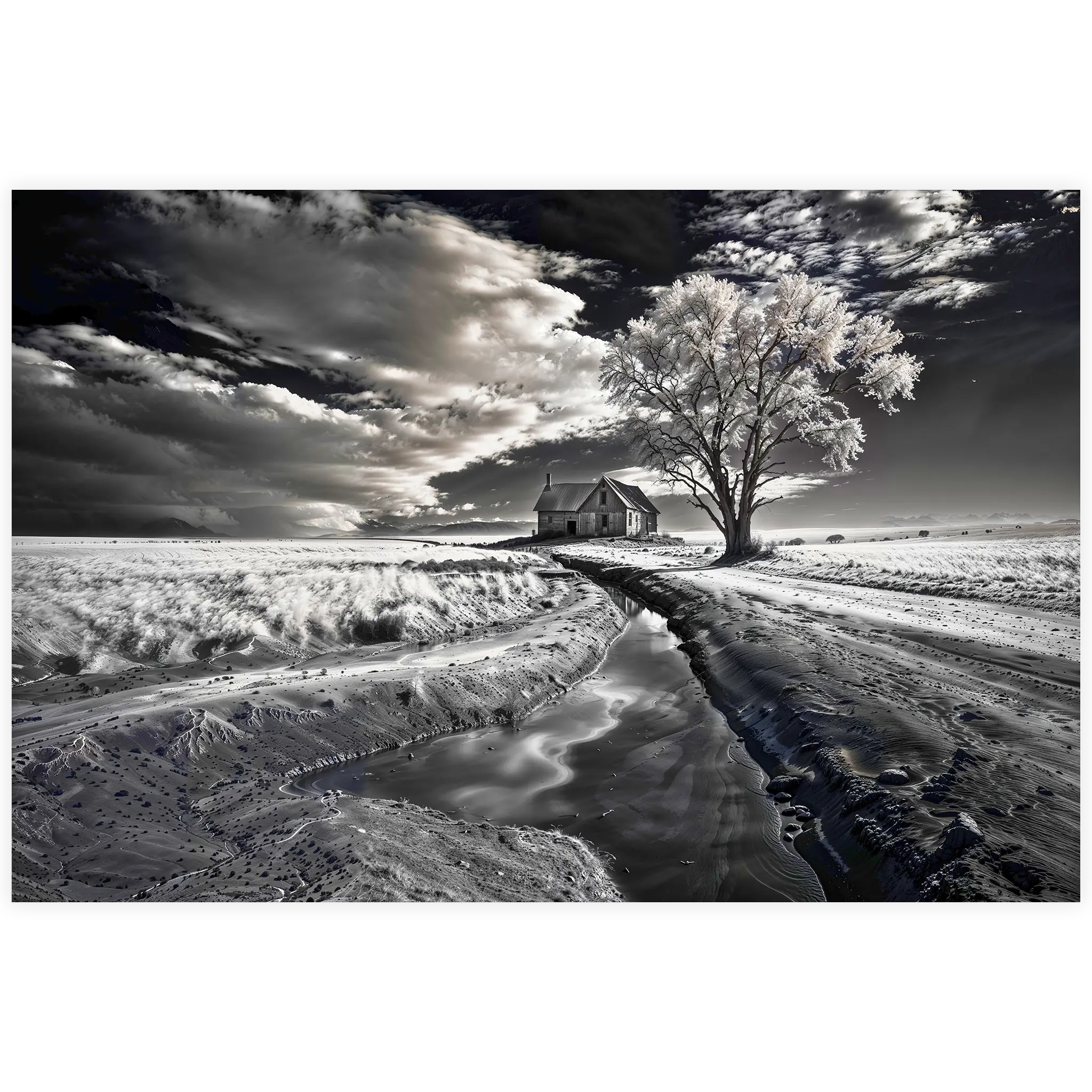 tableau-noir-et-blanc-paysage-4k | DreamWay