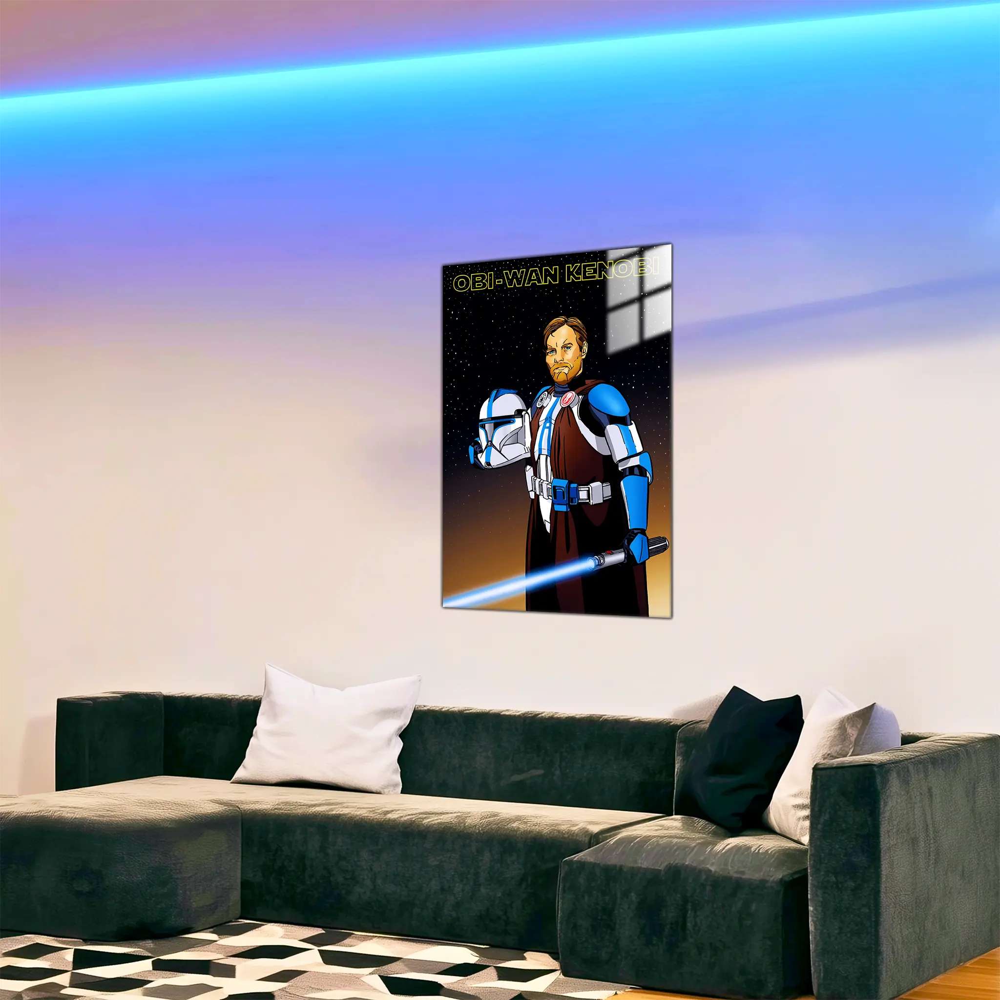 tableau-obi-wan-kenobi-portrait-dans-le-salon | DreamWay