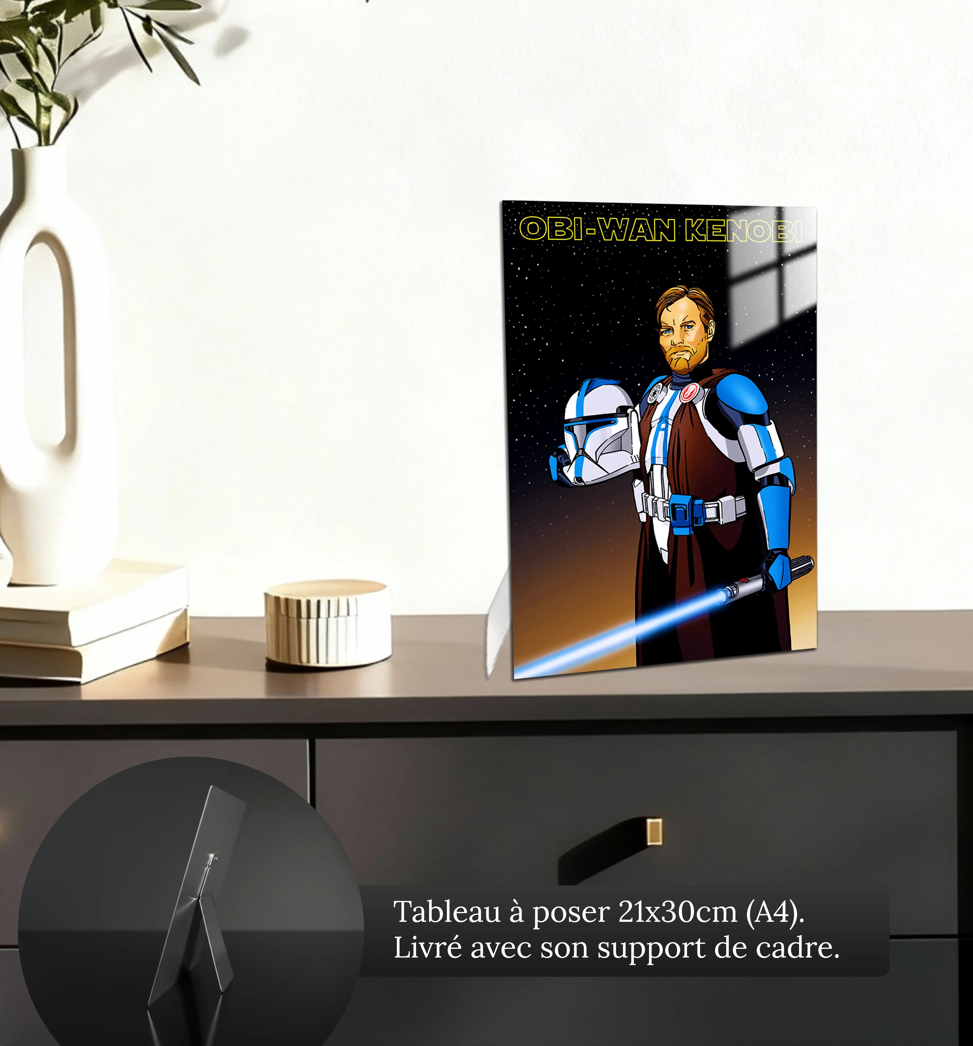 tableau-obi-wan-kenobi-portrait-petit-format-a-poser-sur-meuble | DreamWay