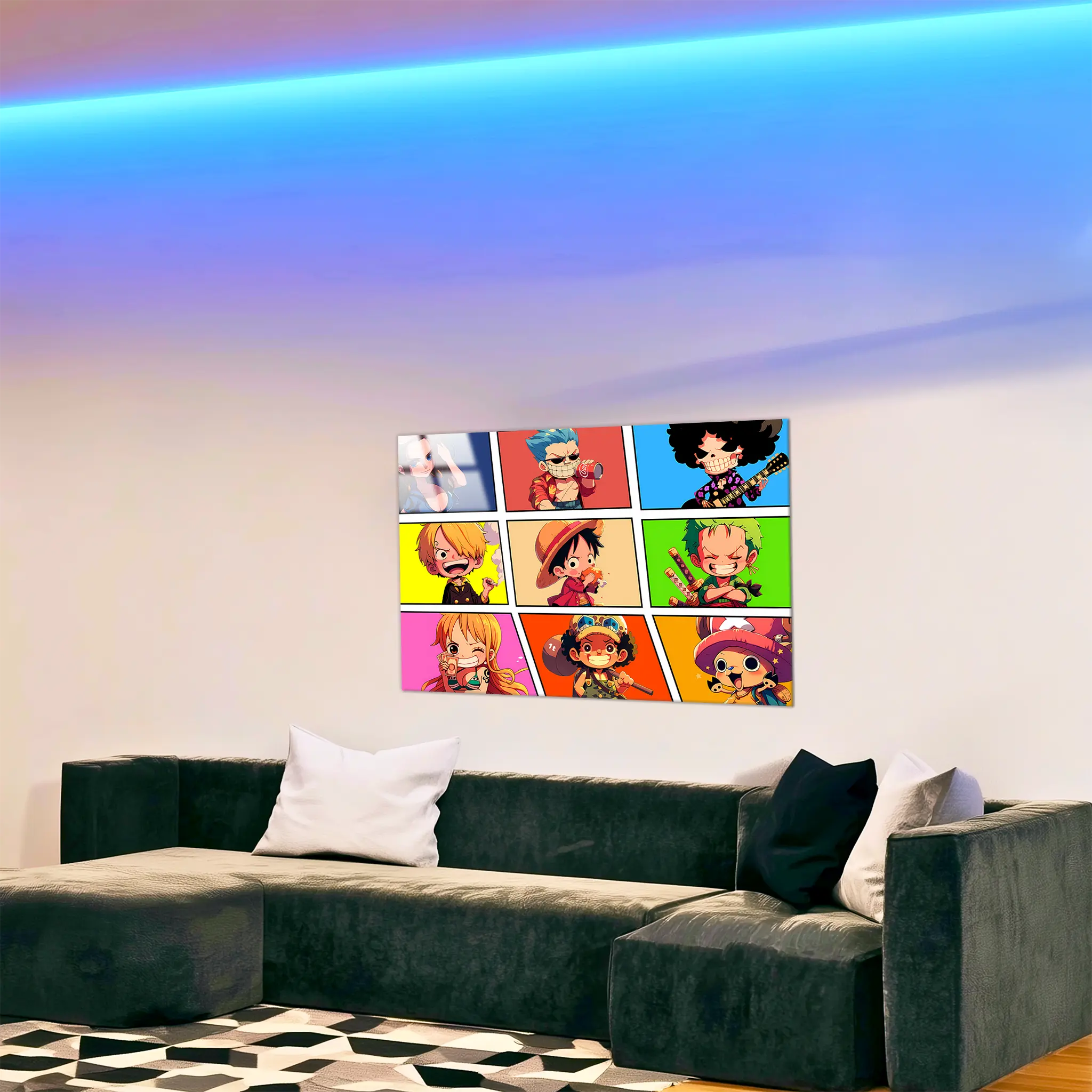tableau-one-piece-chibi-dans-le-salon | DreamWay