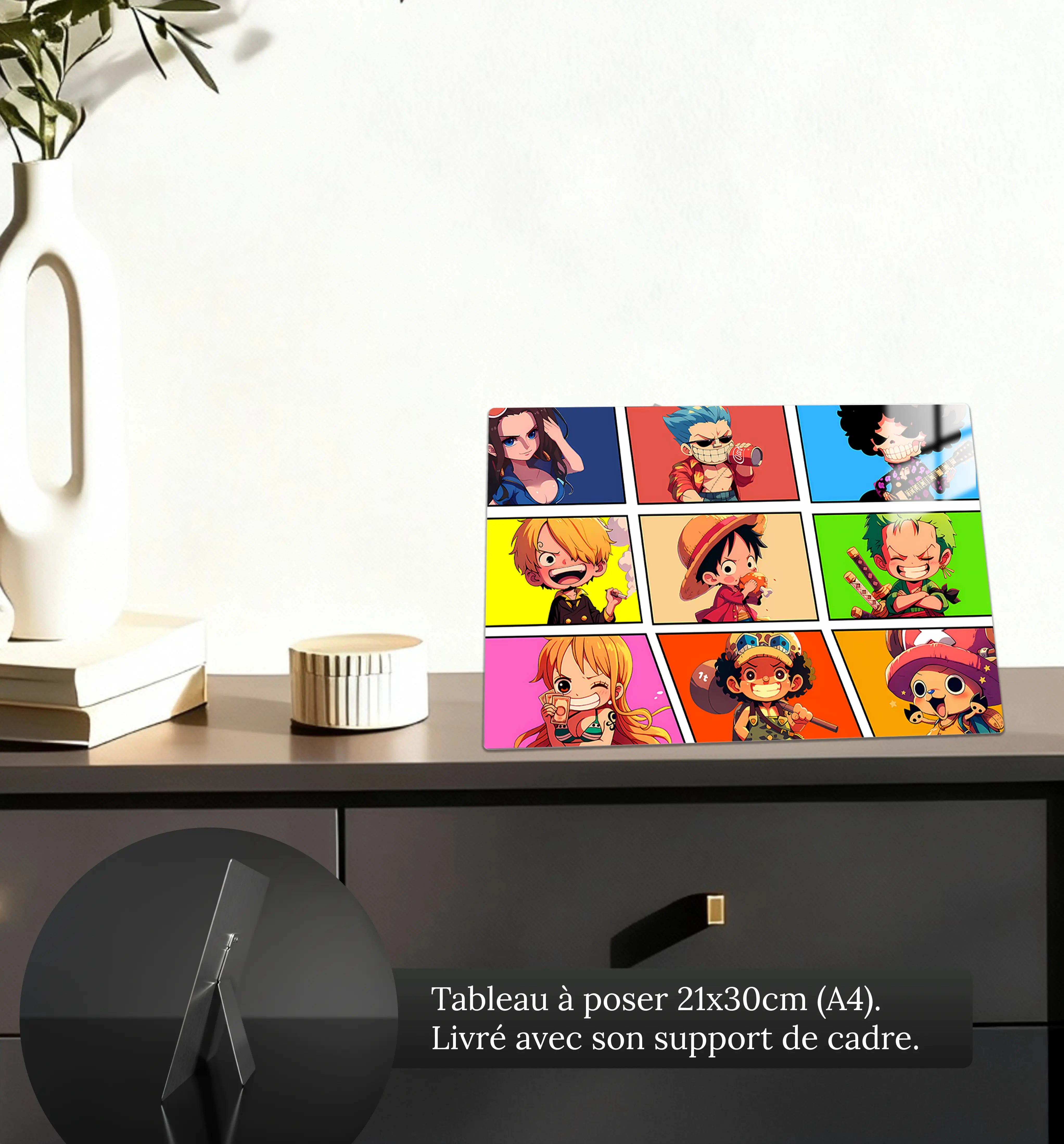tableau-one-piece-chibi-petit-format-a-poser-sur-meuble | DreamWay