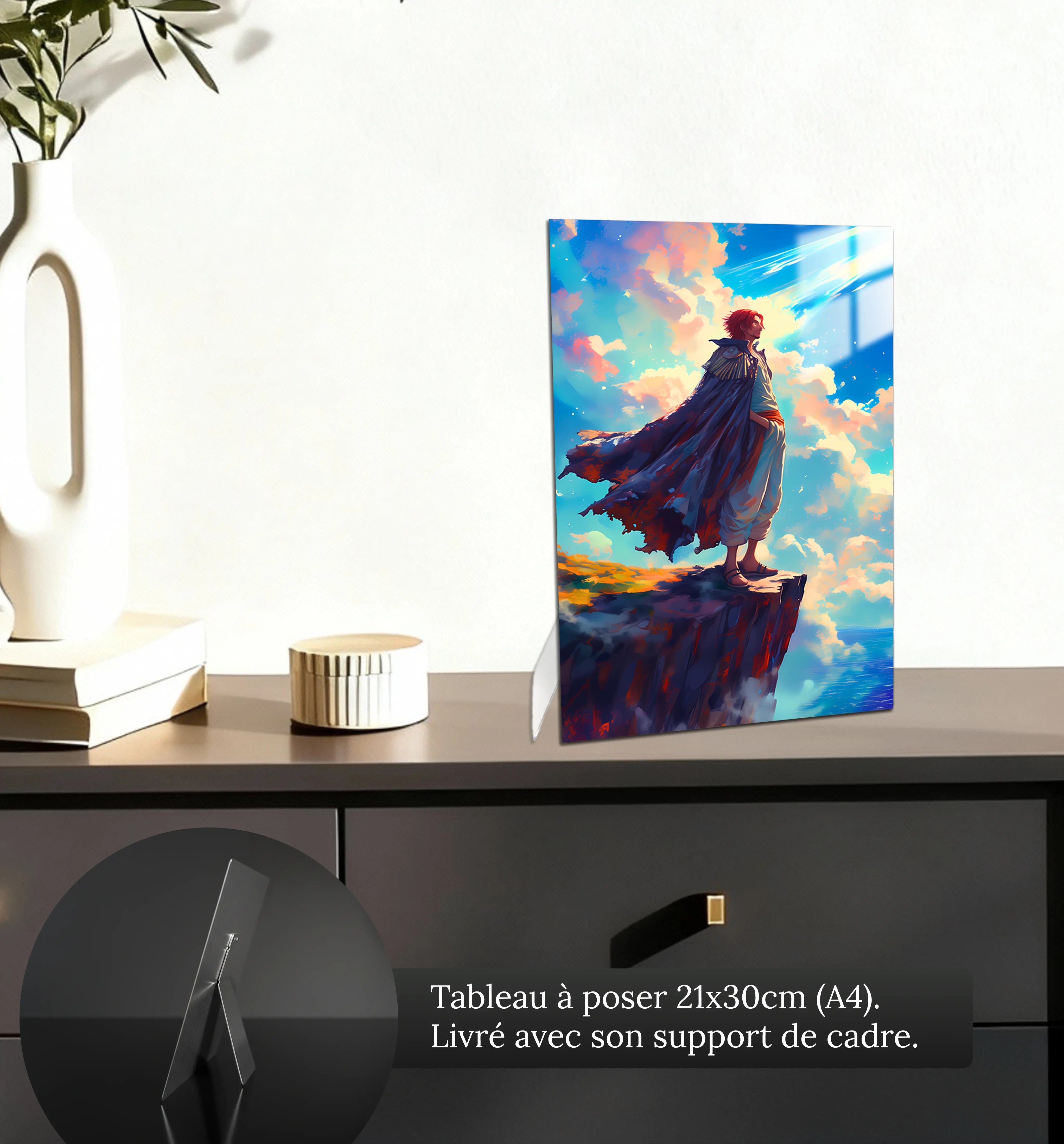 tableau-one-piece-epic-shanks-petit-format-a-poser-sur-meuble | DreamWay