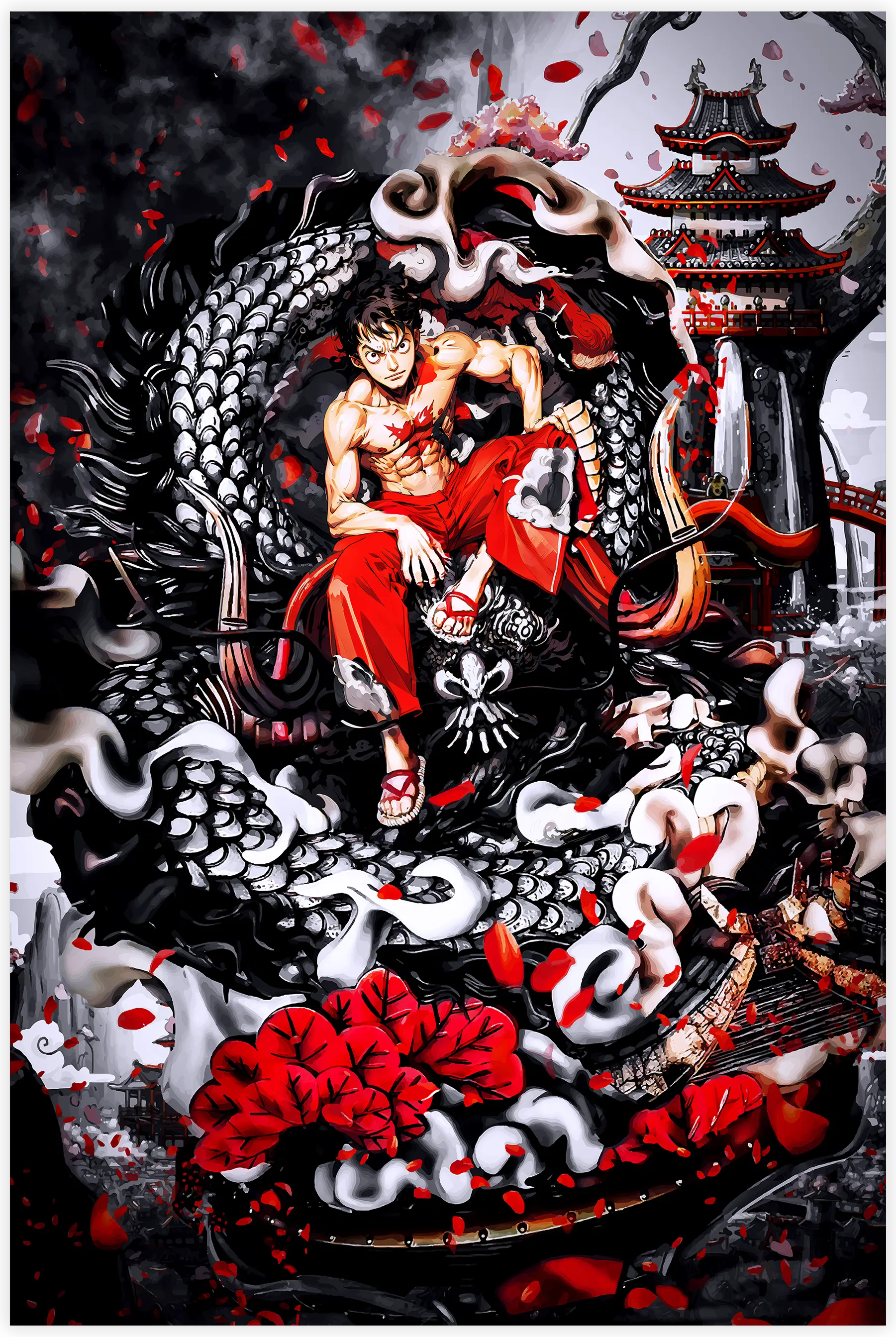 tableau-one-piece-luffy-le-roi-des-pirates | DreamWay