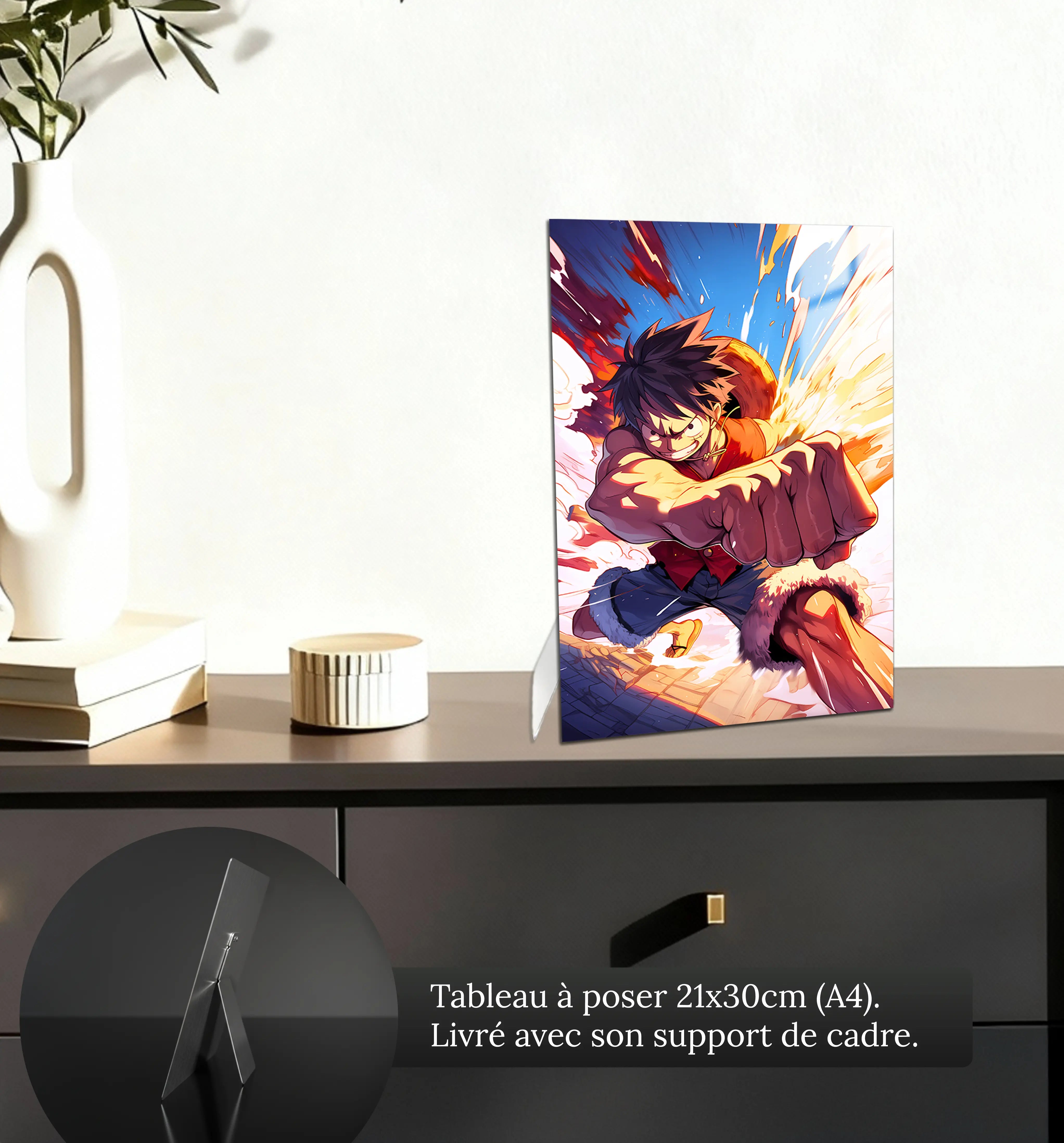 tableau-one-piece-luffy-petit-format-a-poser-sur-meuble | DreamWay