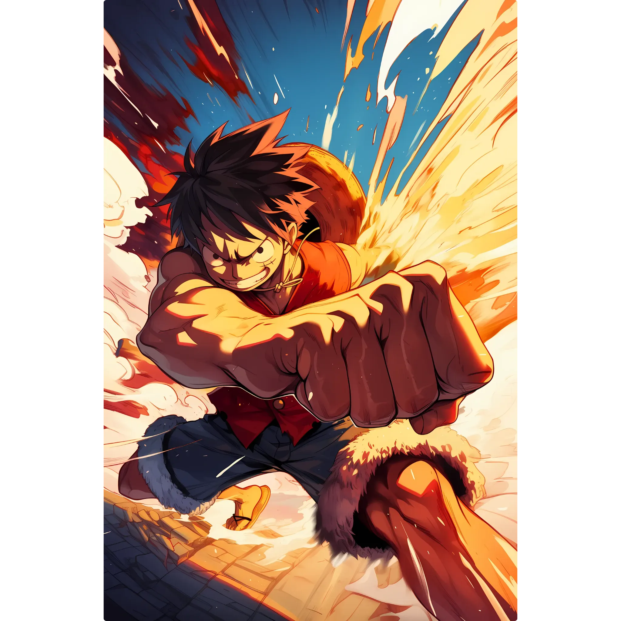 Tableau One Piece Luffy