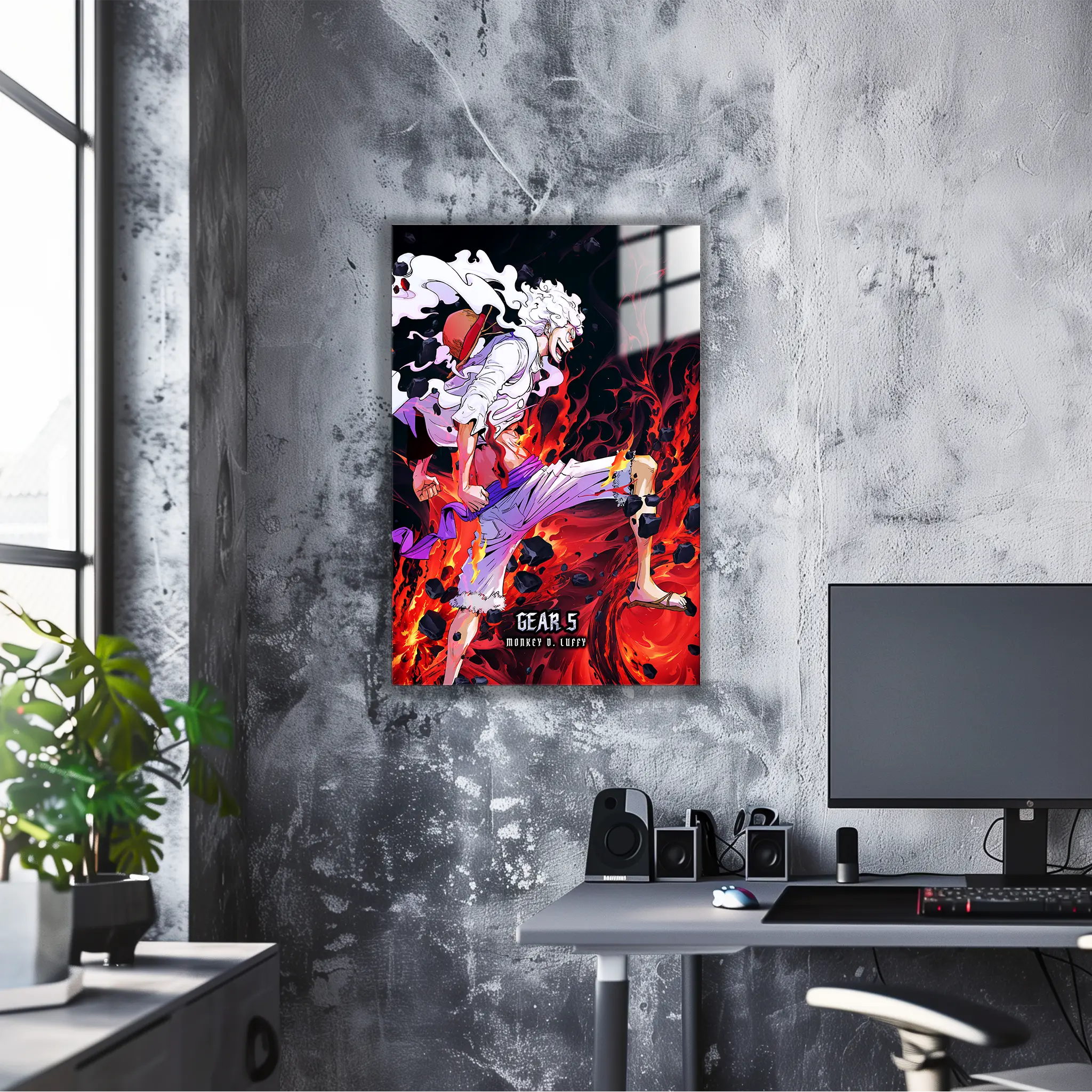 tableau-one-piece-monkey-d-luffy-gear-5 | DreamWay