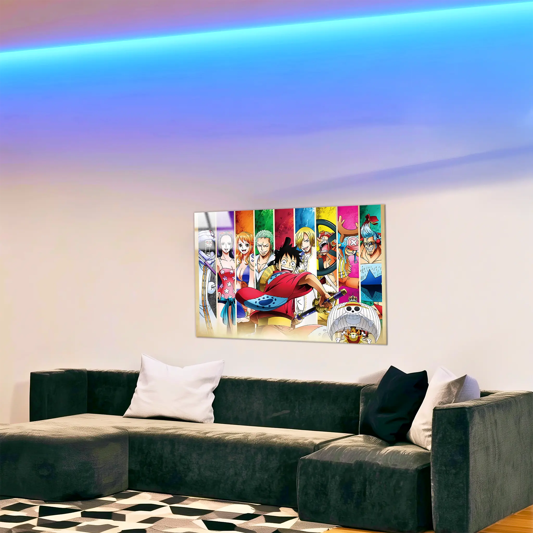 tableau-one-piece-mugiwara-dans-le-salon | DreamWay