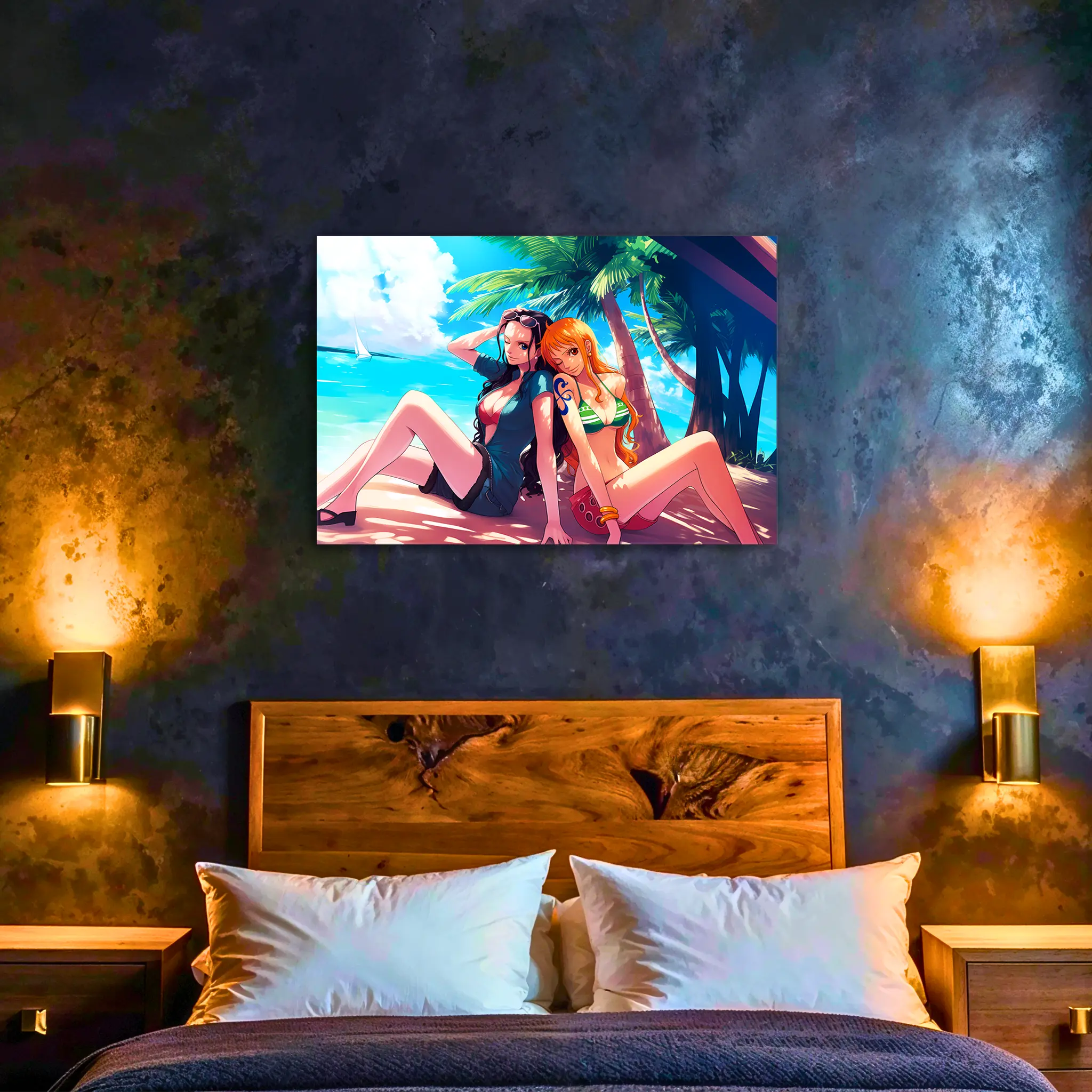 tableau-one-piece-nami-et-robin-dans-la-chambre | DreamWay