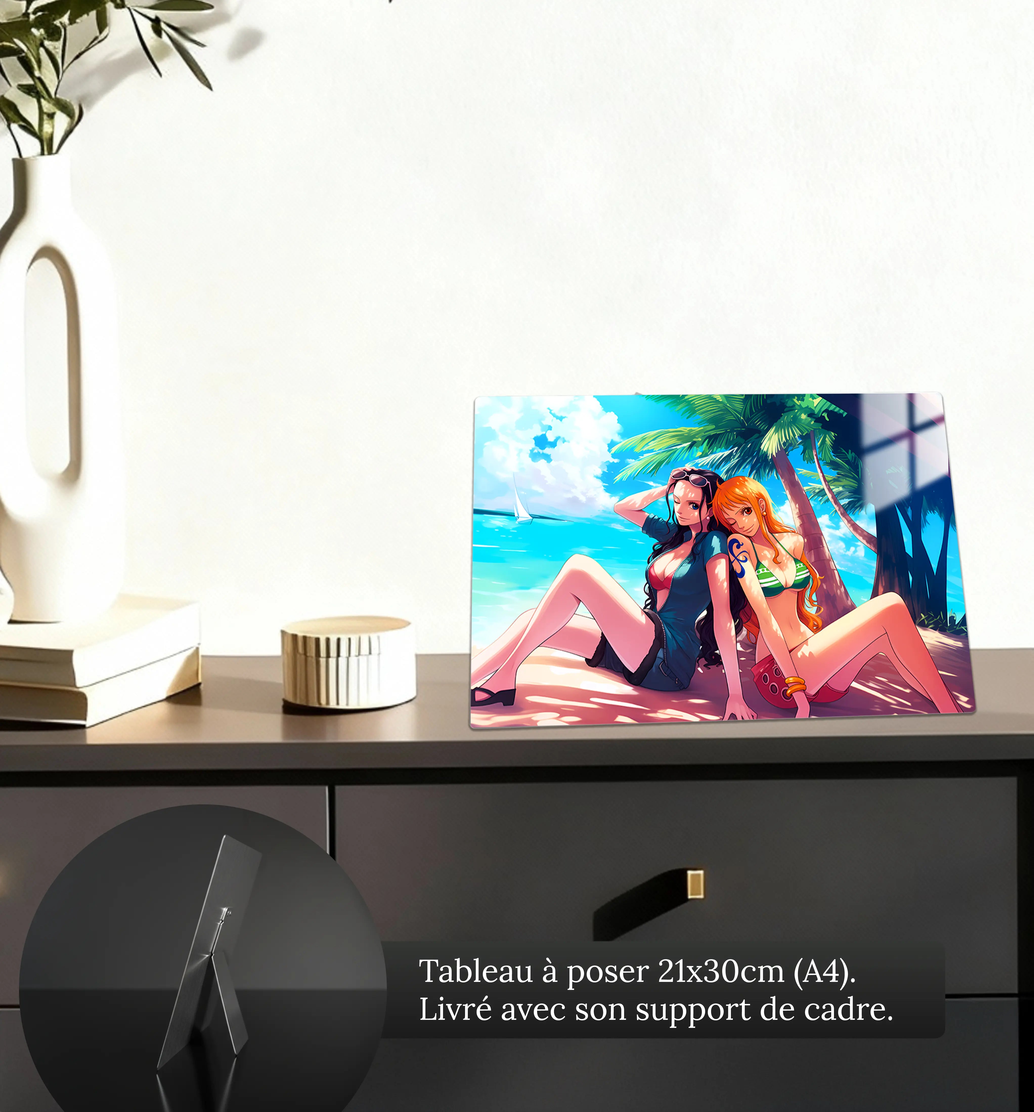 tableau-one-piece-nami-et-robin-petit-format-a-poser-sur-meuble | DreamWay