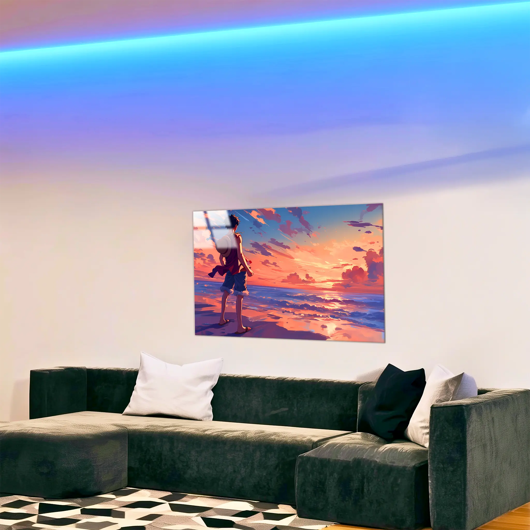 tableau-one-piece-plage-dans-le-salon | DreamWay
