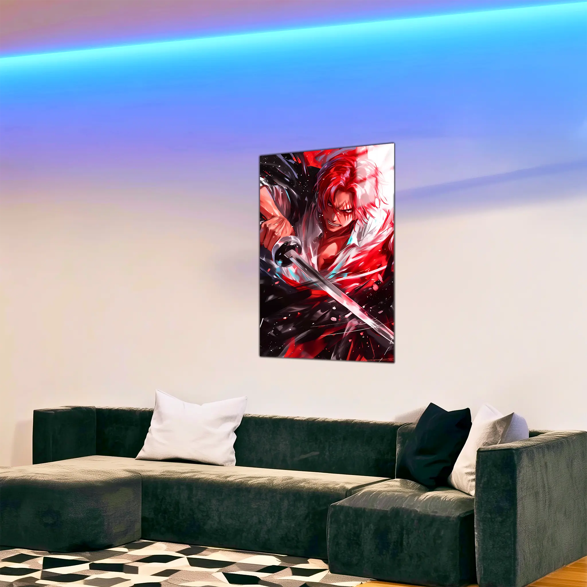 tableau-one-piece-shanks-le-roux-dans-le-salon | DreamWay