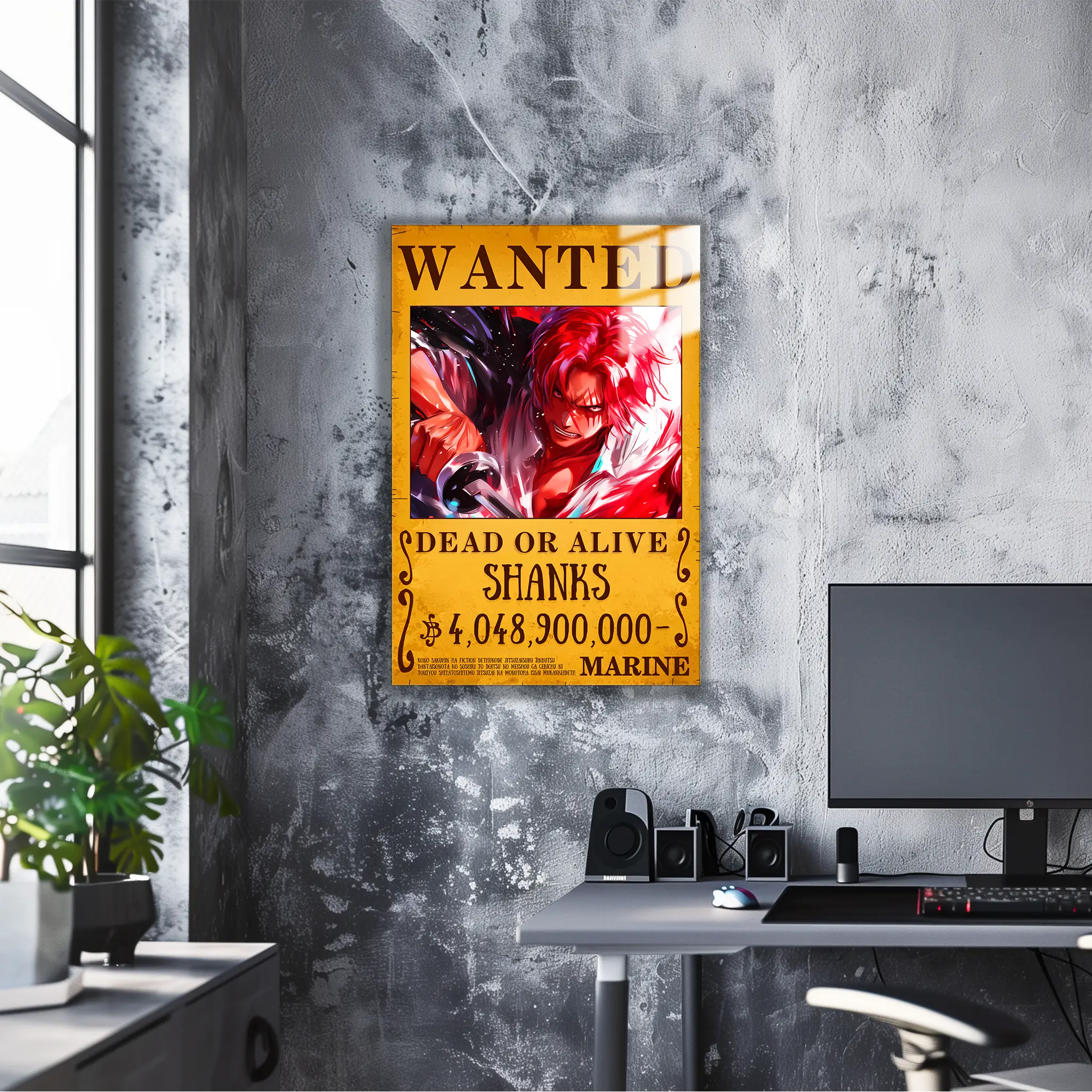 tableau-one-piece-shanks-wanted | DreamWay