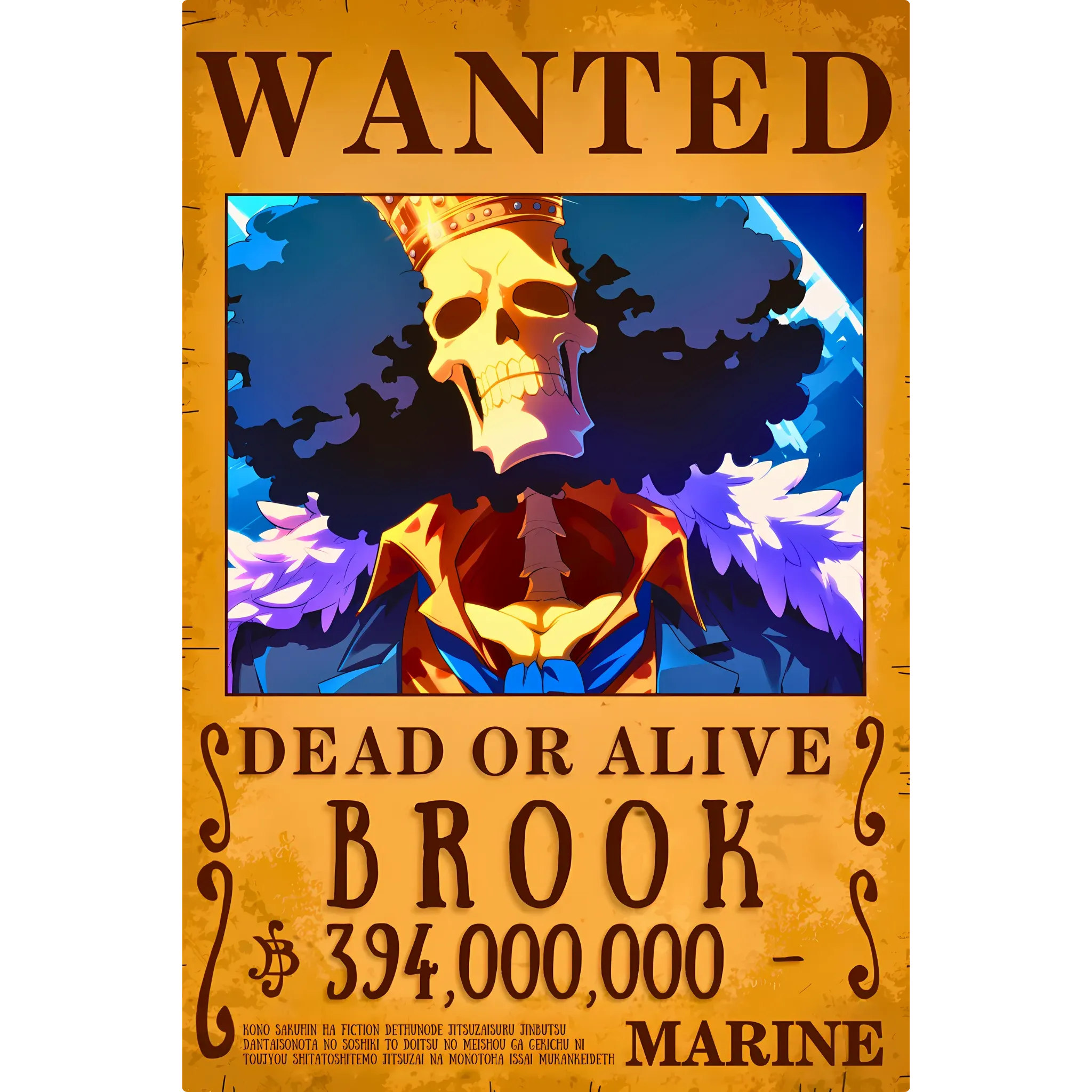Tableau One Piece Wanted Brook