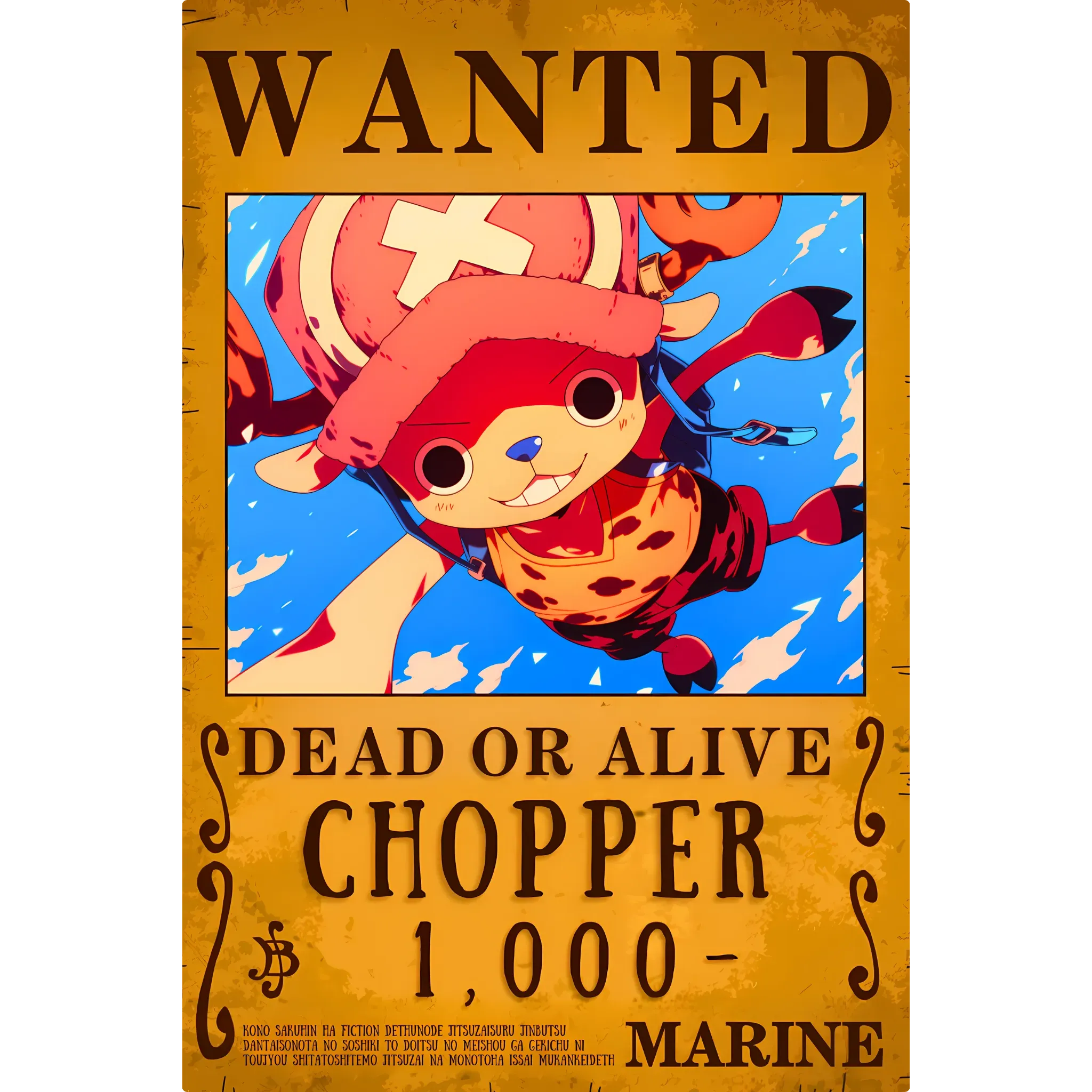 Tableau One Piece Wanted Chopper