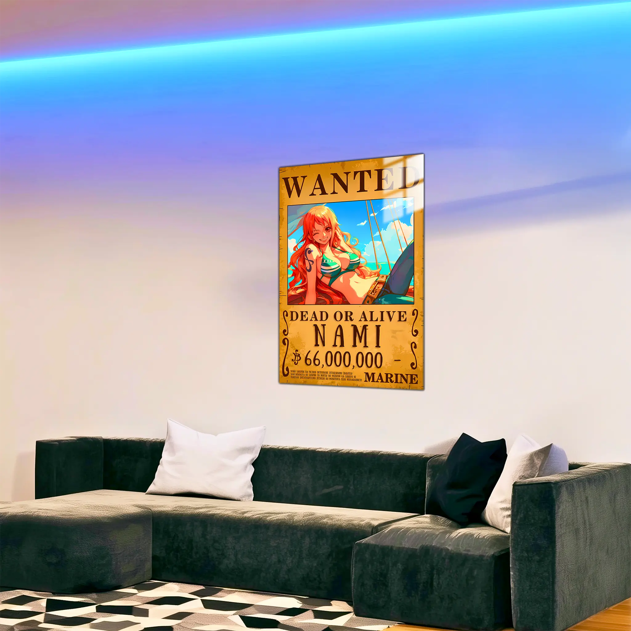 tableau-one-piece-wanted-Nami-dans-le-salon | DreamWay