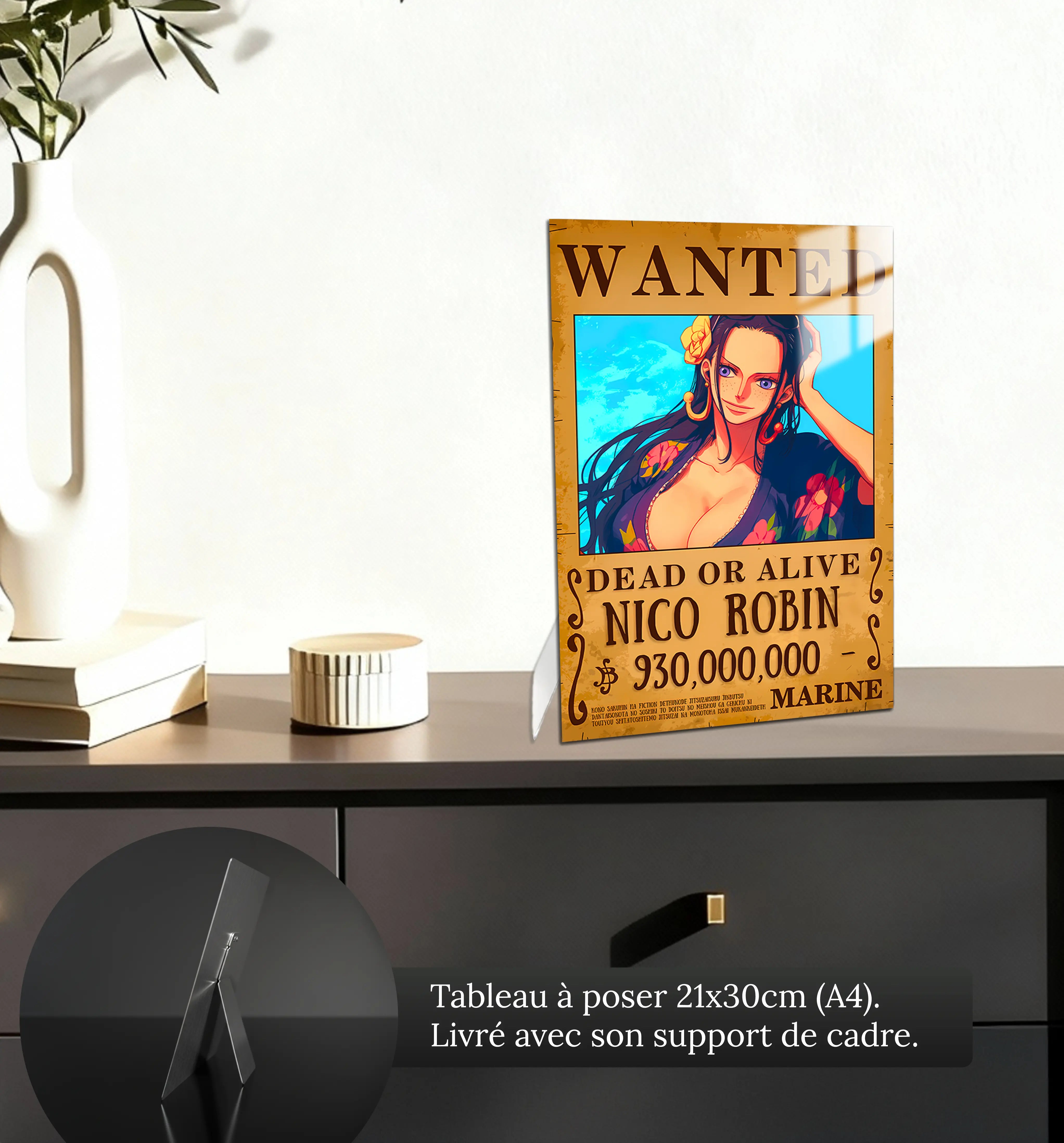 tableau-one-piece-wanted-Nico-Robin-petit-format-a-poser-sur-meuble | DreamWay
