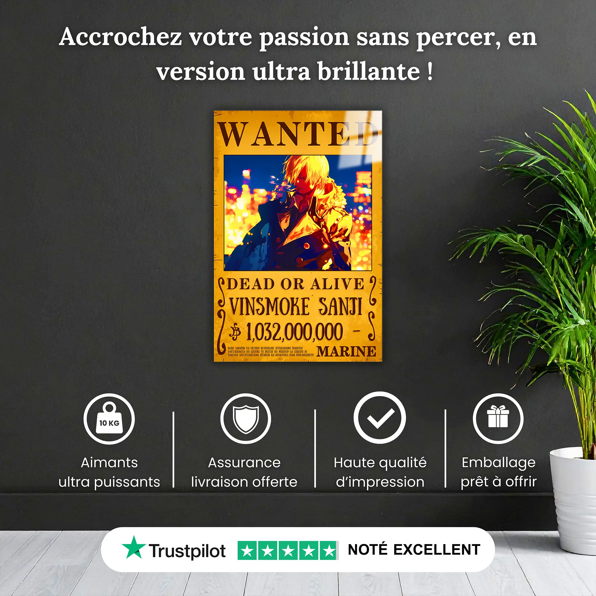 tableau-one-piece-wanted-Sanji-pourquoi-acheter | DreamWay