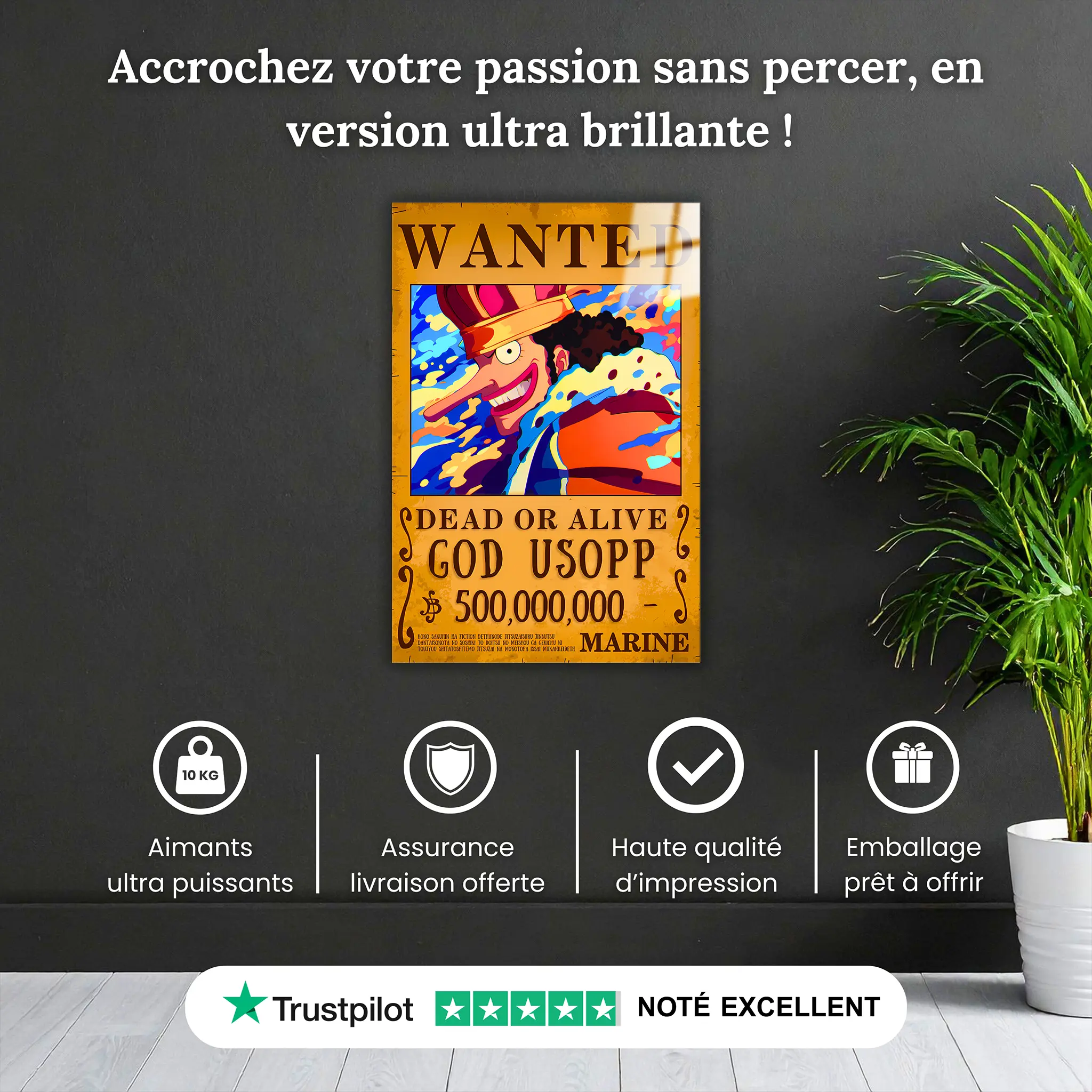 tableau-one-piece-wanted-Usopp-God-pourquoi-acheter | DreamWay