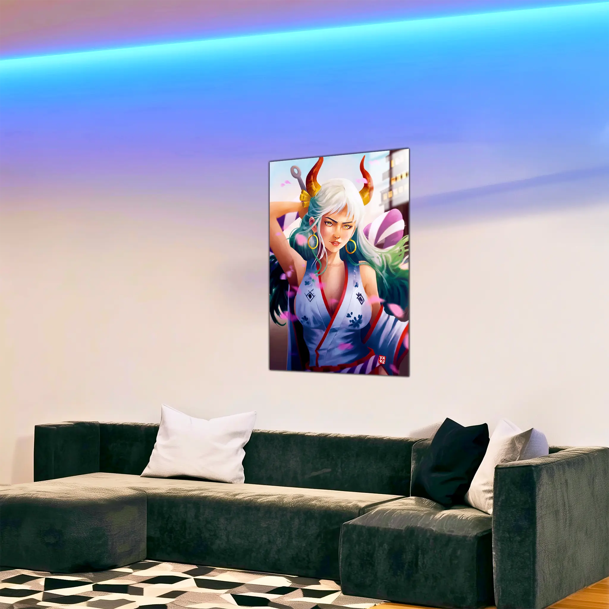 tableau-one-piece-yamato-portrait-dans-le-salon | DreamWay