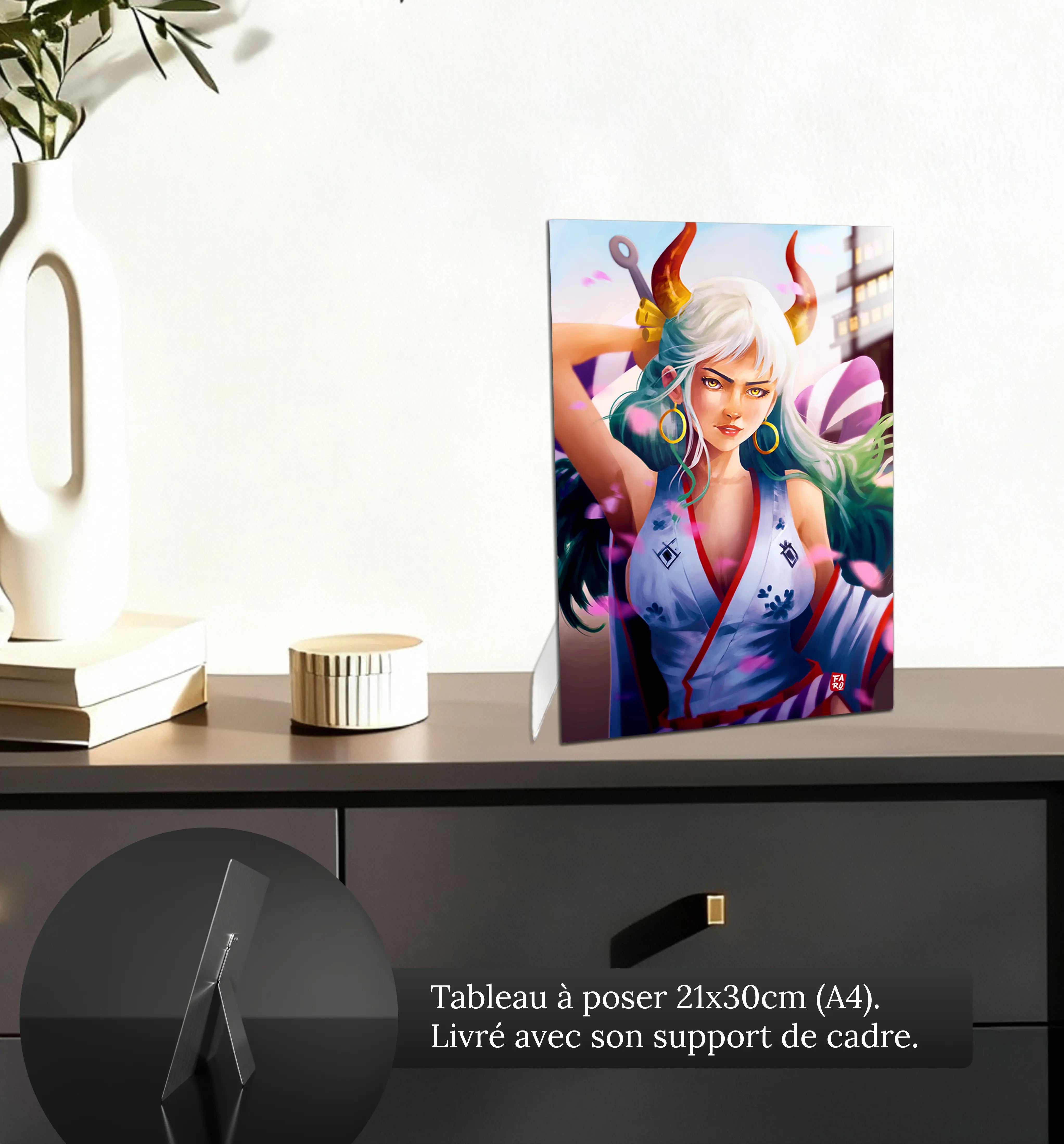 tableau-one-piece-yamato-portrait-petit-format-a-poser-sur-meuble | DreamWay
