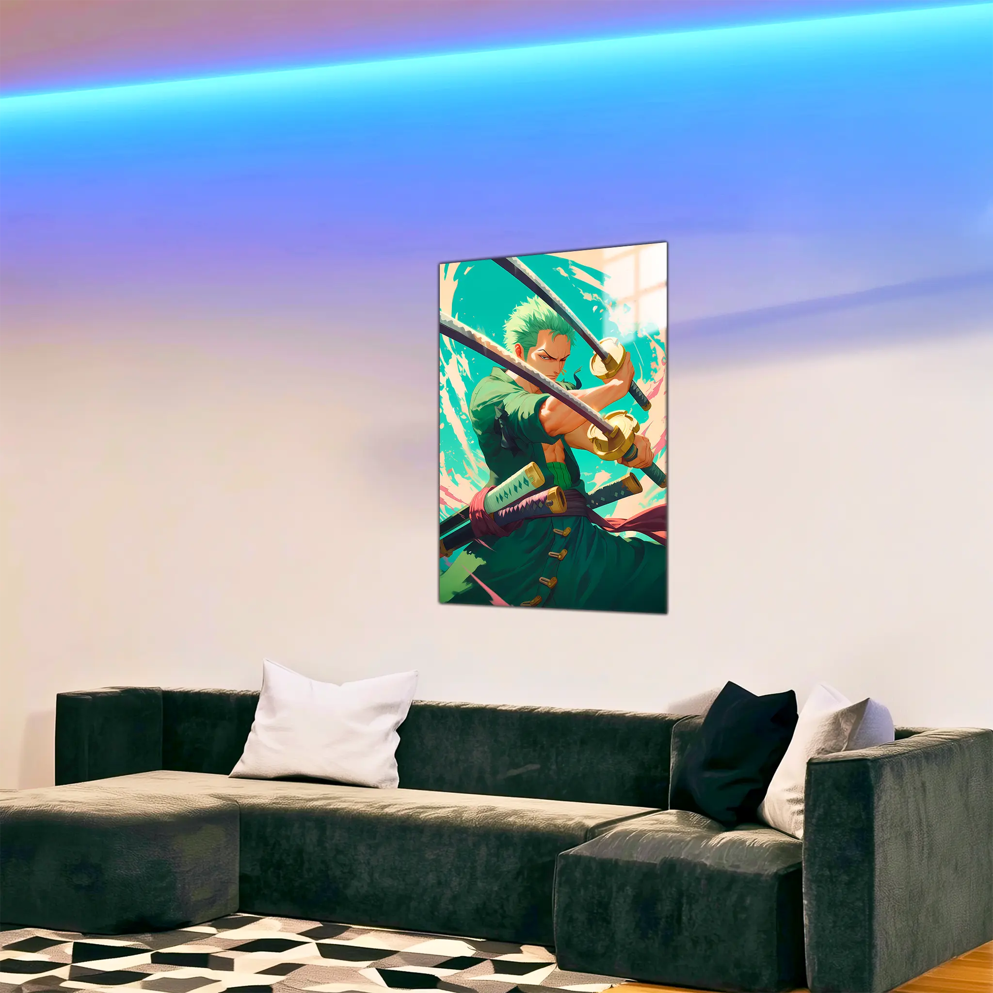 tableau-one-piece-zoro-dans-le-salon | DreamWay
